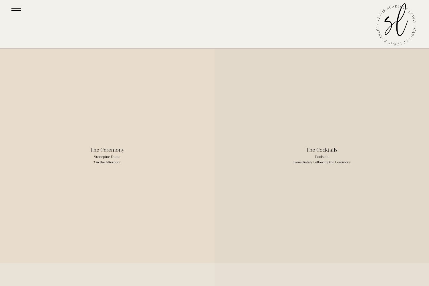 Lewis Wedding Website