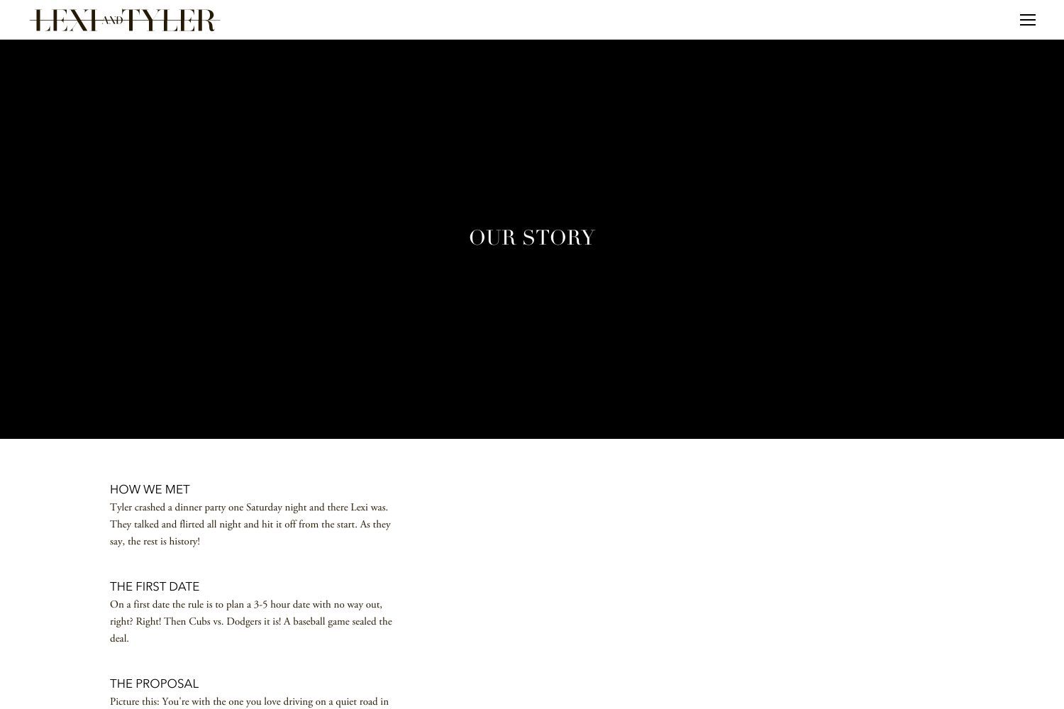 Lexi Wedding Website