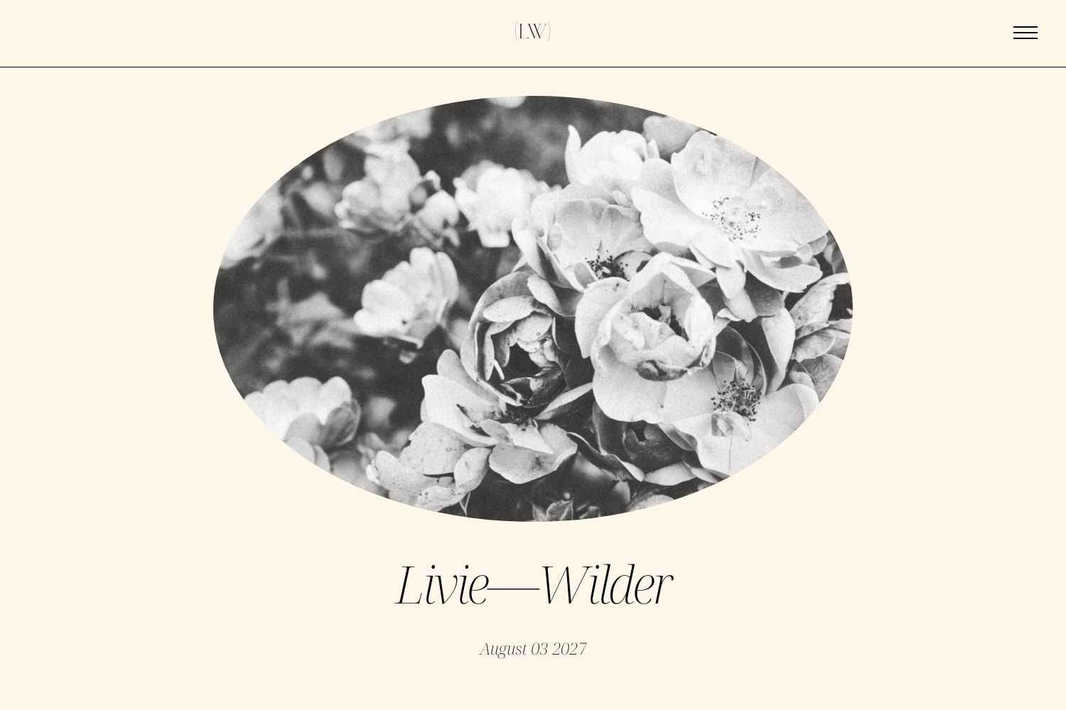 Livie Wedding Website