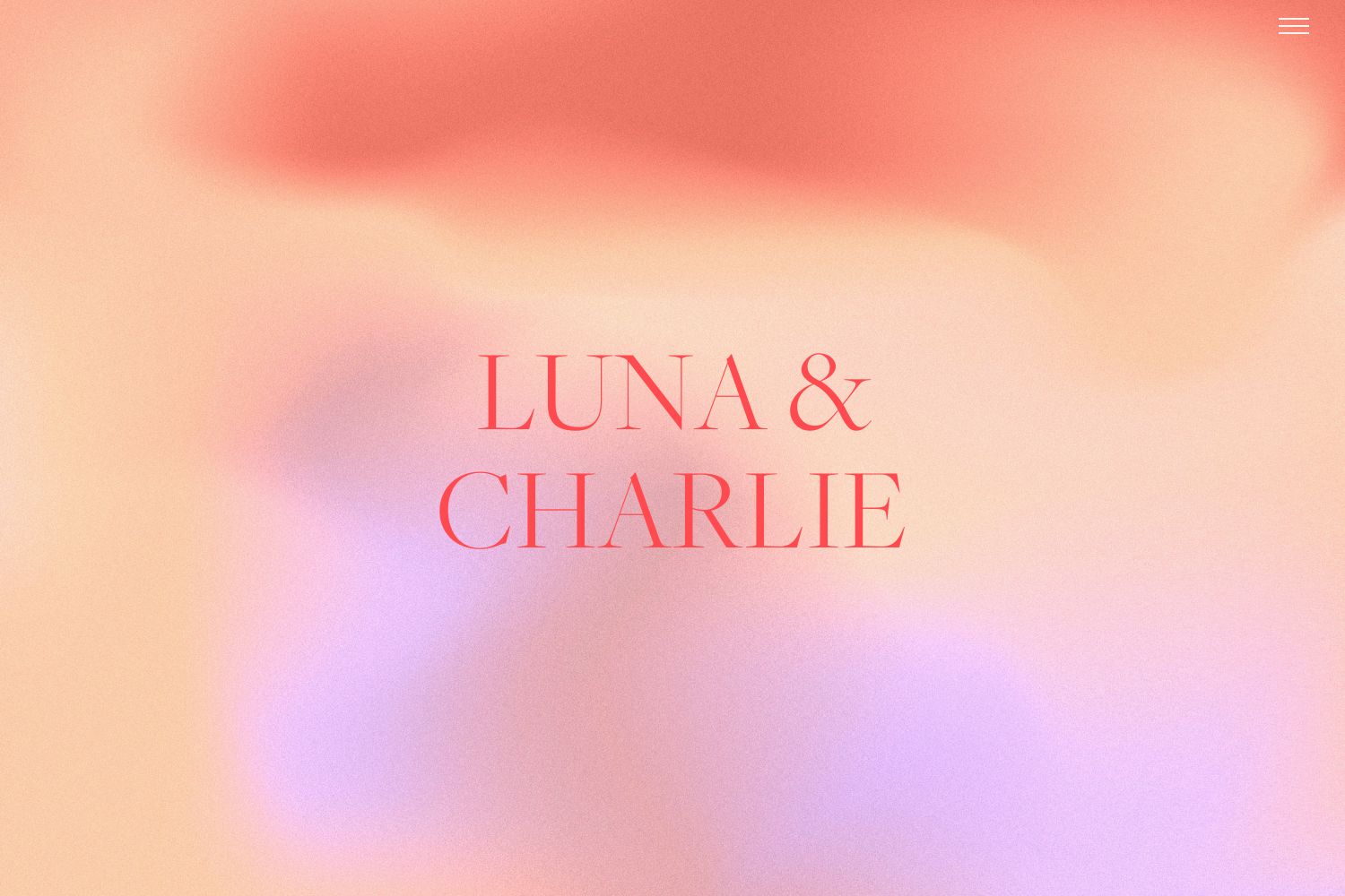 Luna Wedding Website