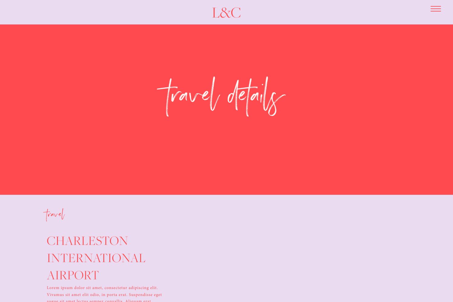 Luna Wedding Website