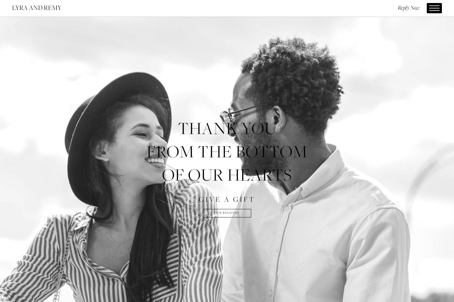 Lyra Wedding Website