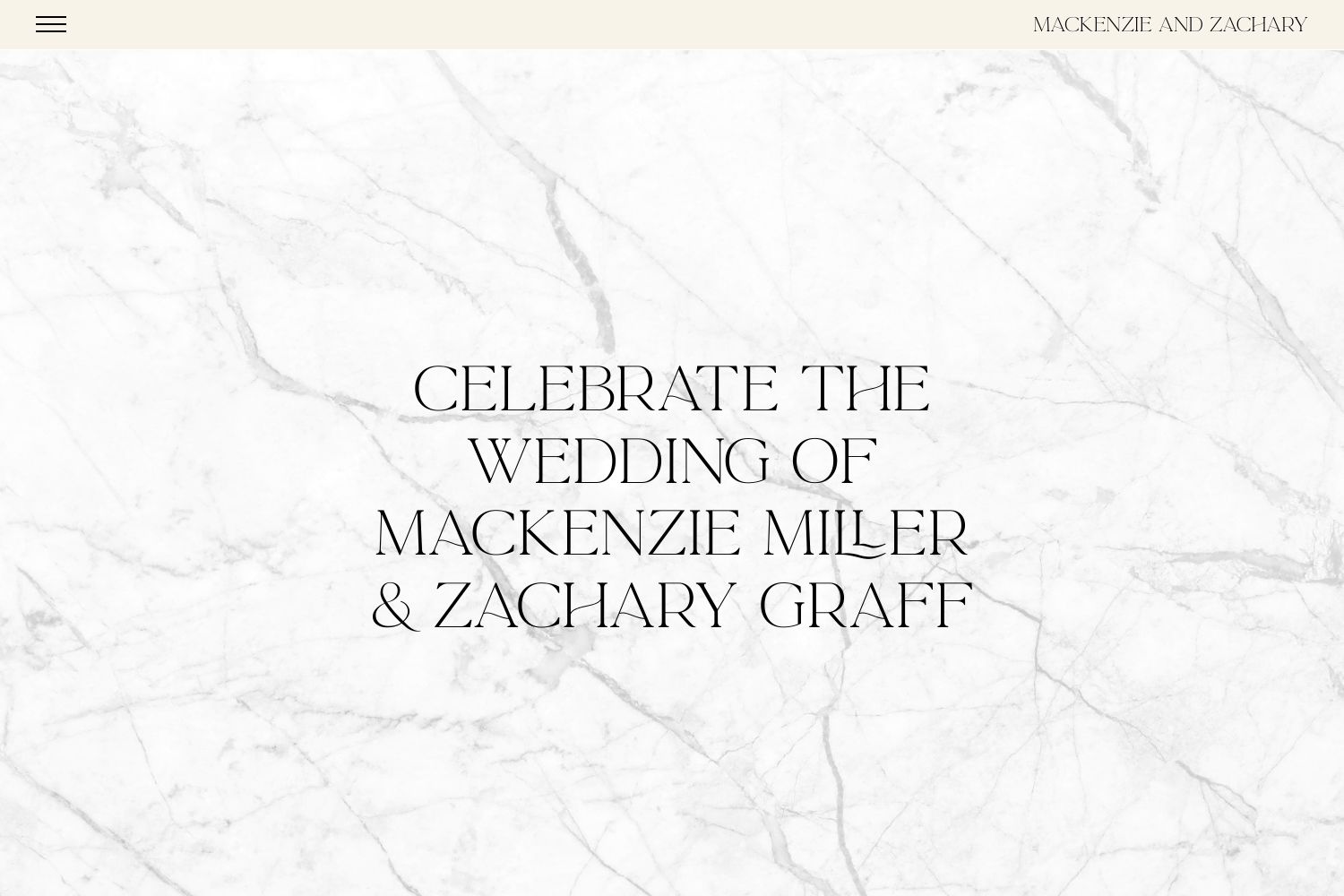 Mackenzie Wedding Website