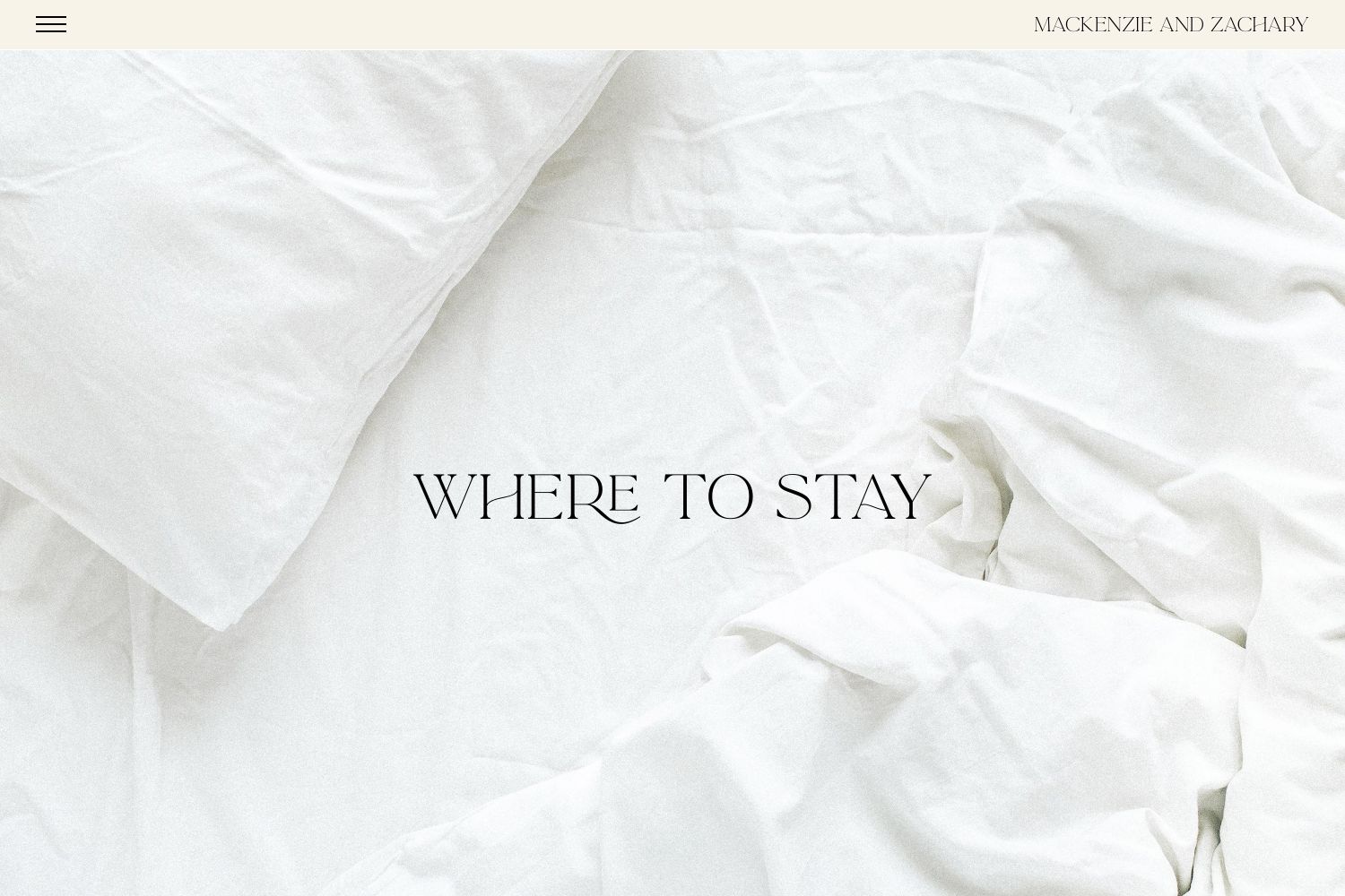 Mackenzie Wedding Website