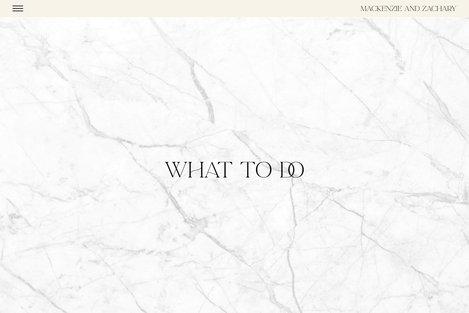 Mackenzie Wedding Website