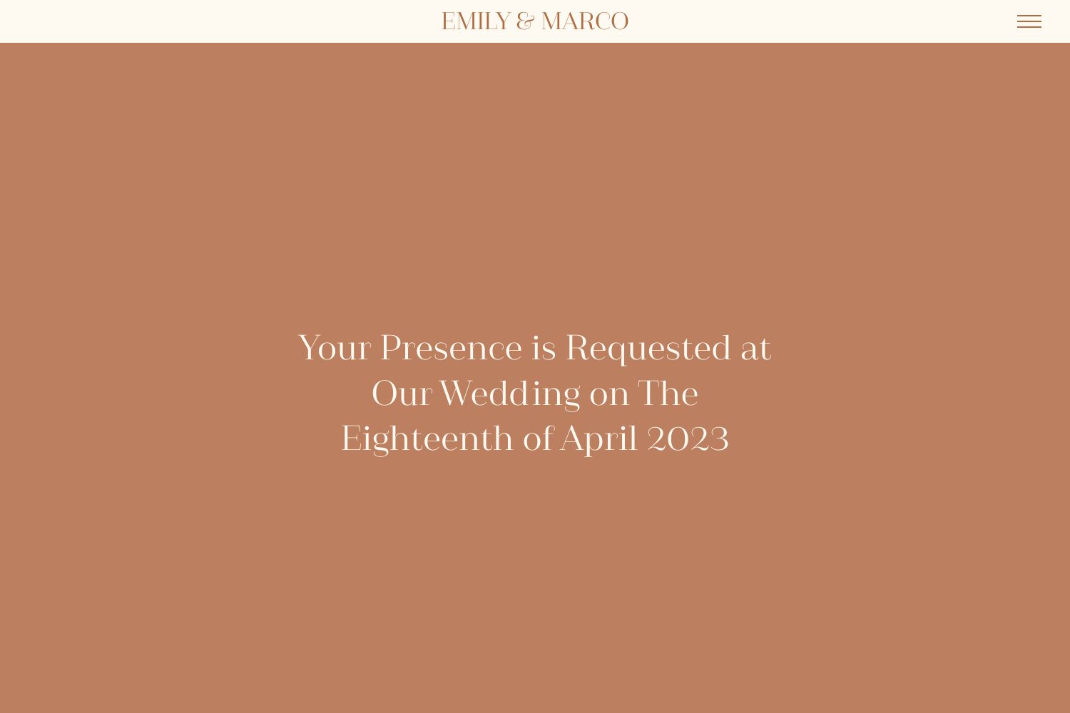 Marco Wedding Website