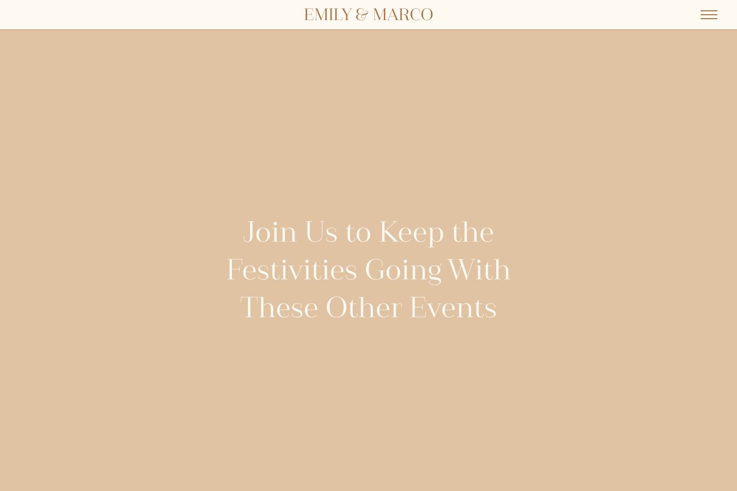 Marco Wedding Website