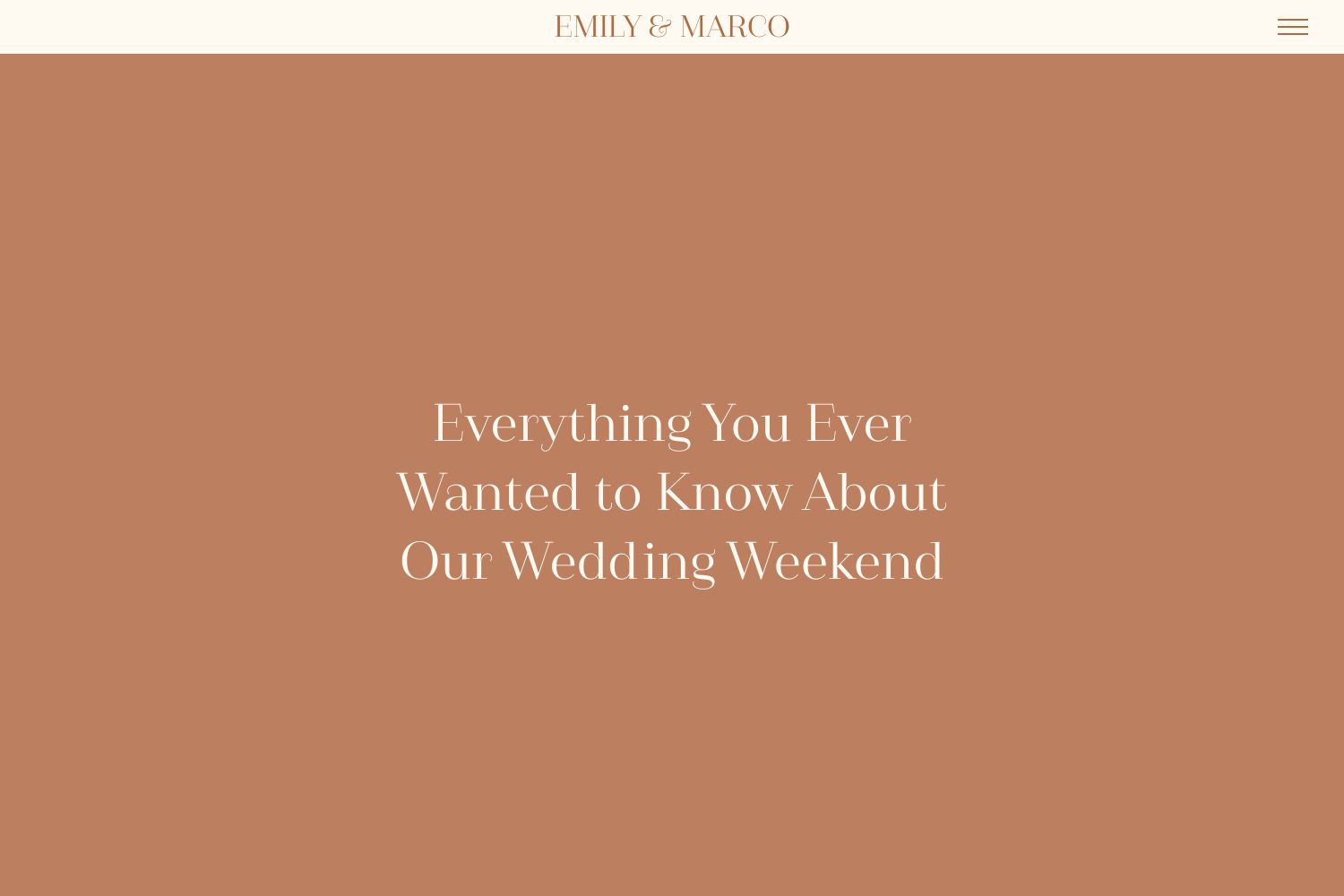 Marco Wedding Website