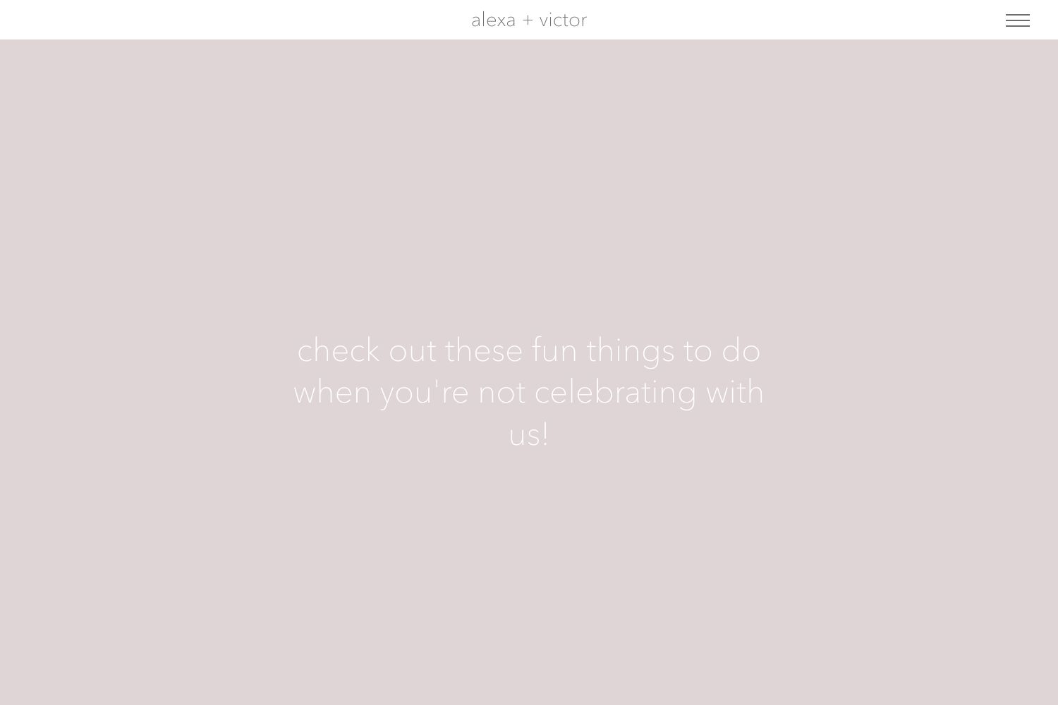 Meadow Wedding Website