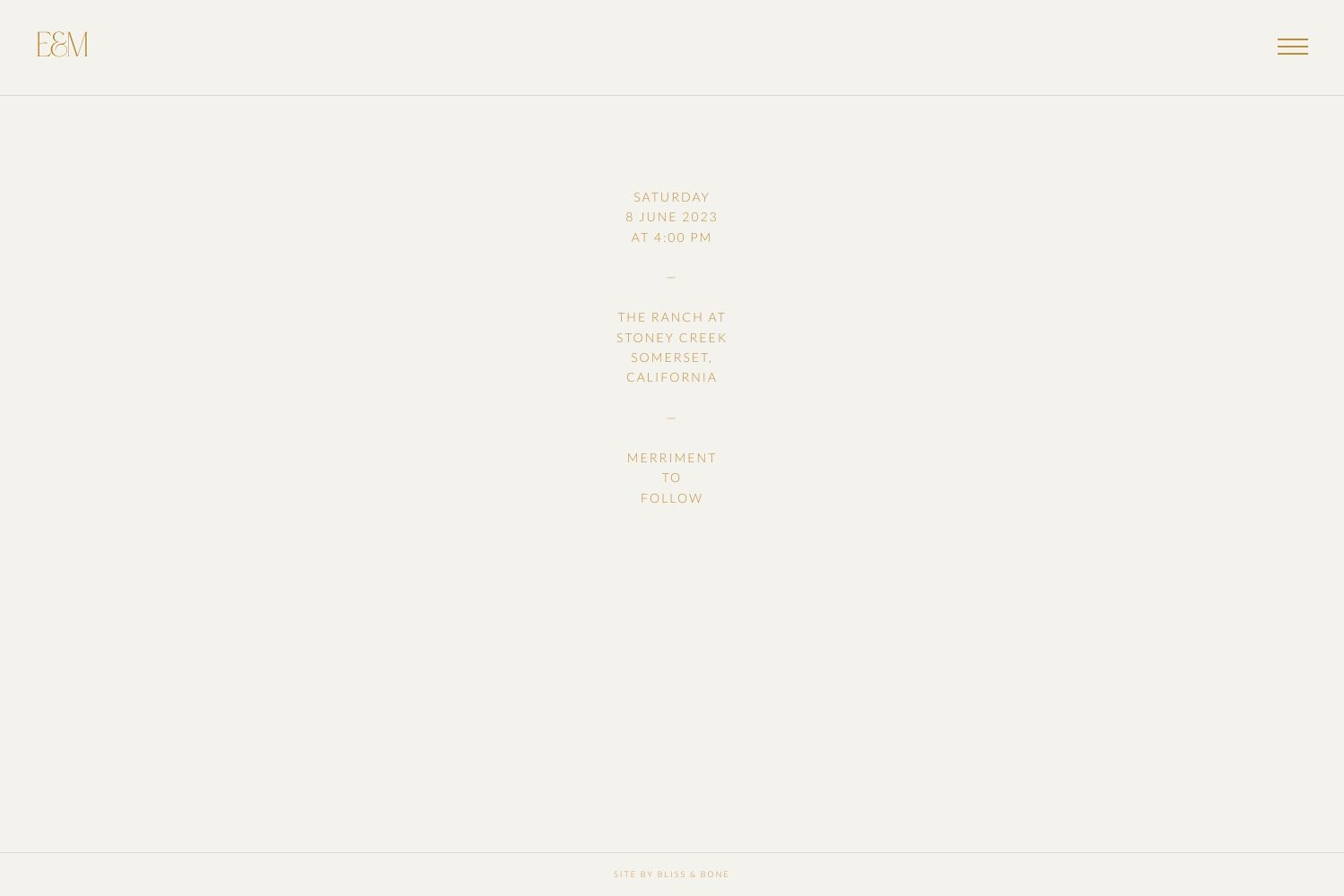 Monroe Wedding Website