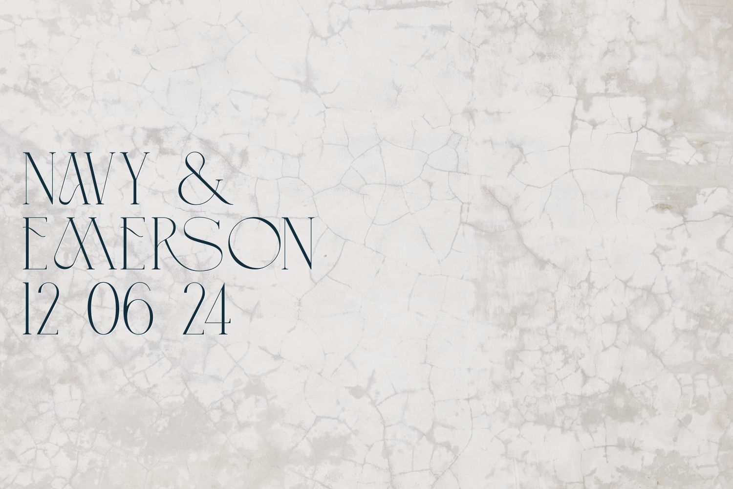 Navy Wedding Website