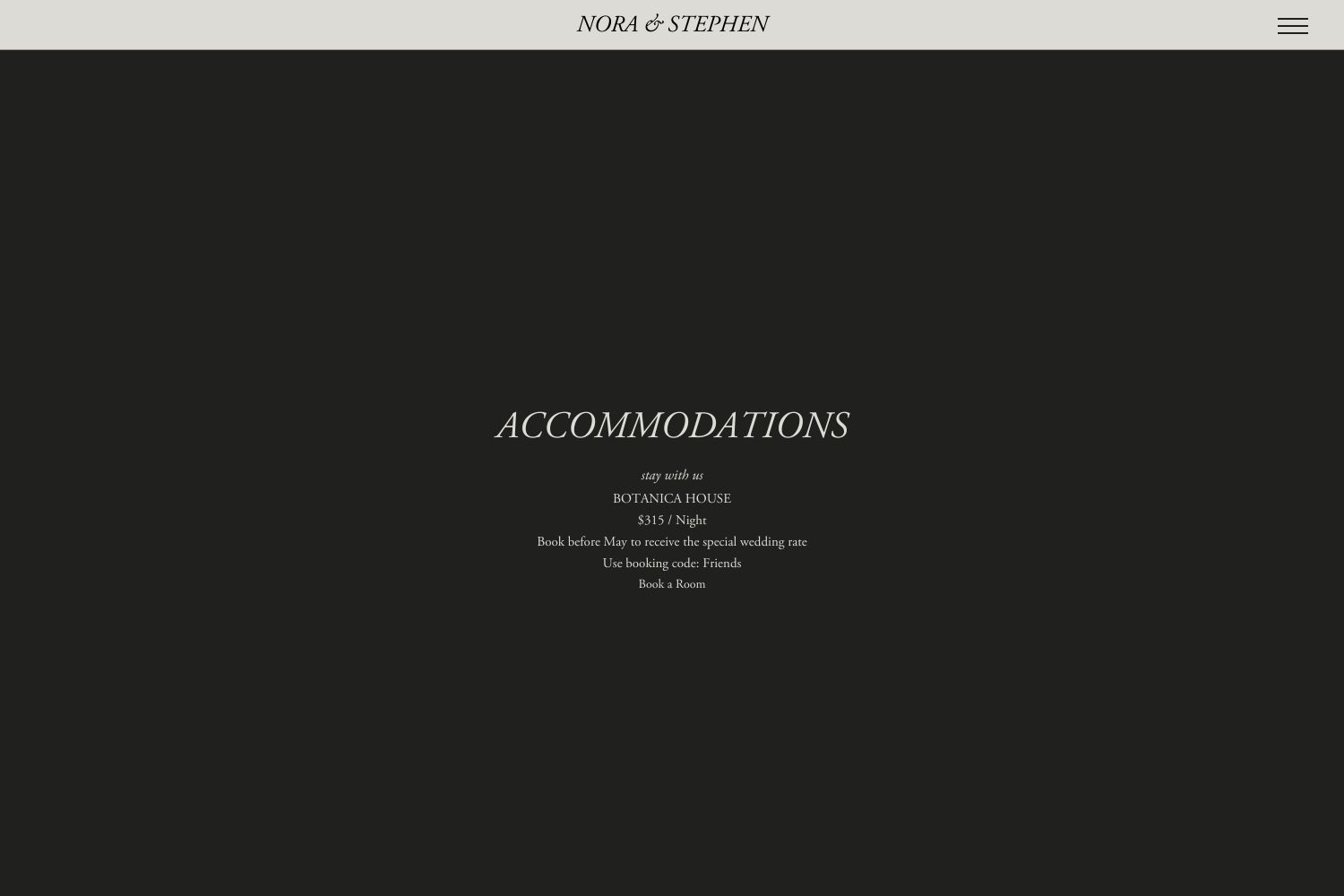 Nora Wedding Website