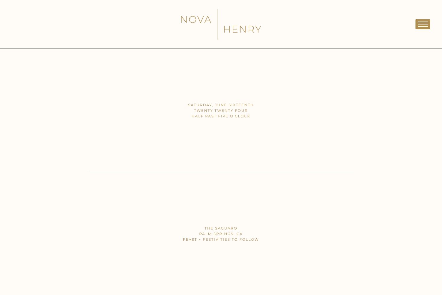 Nova Wedding Website