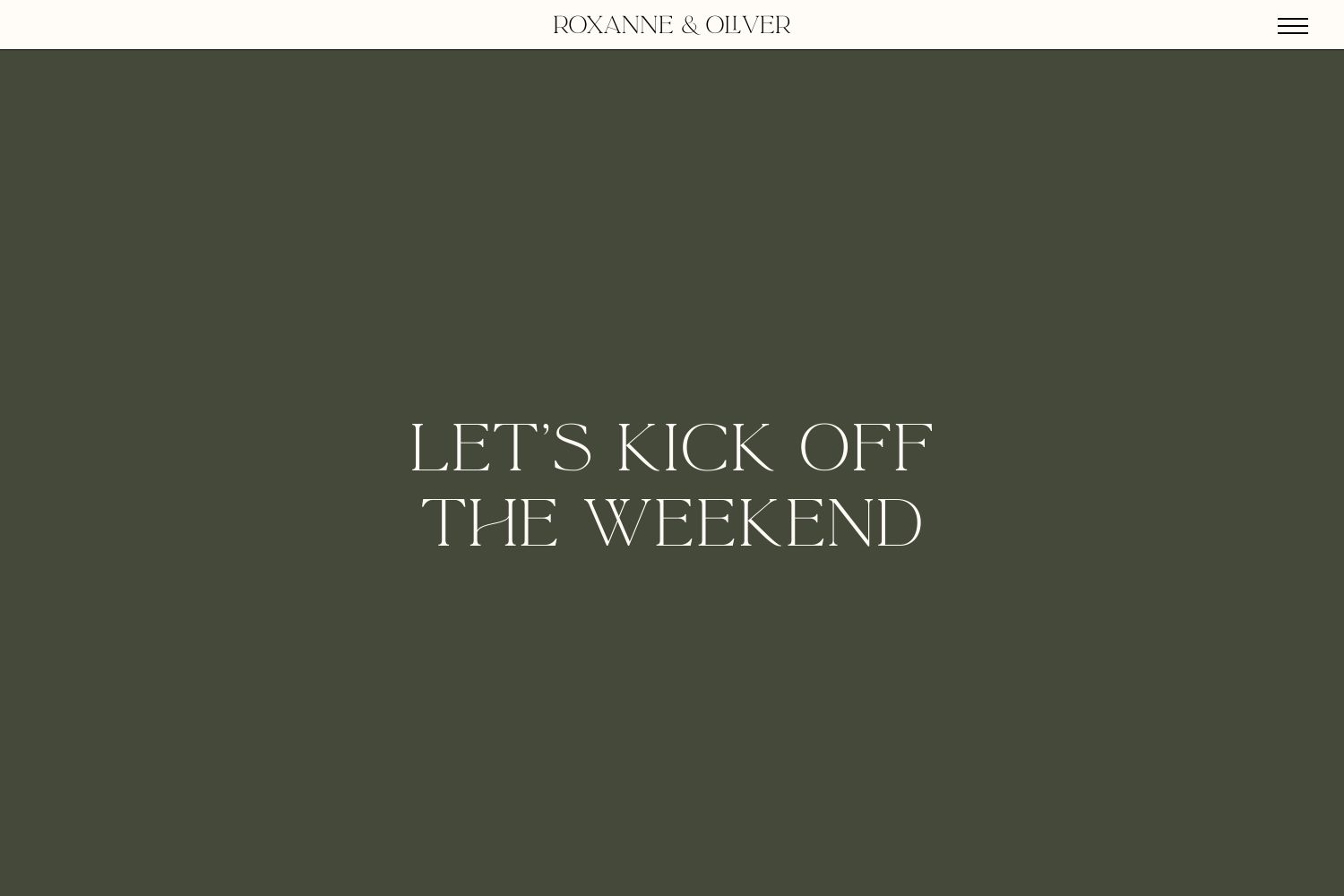 Oliver Wedding Website