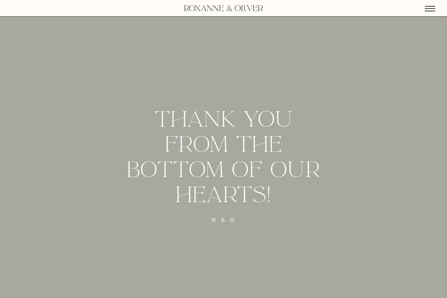 Oliver Wedding Website