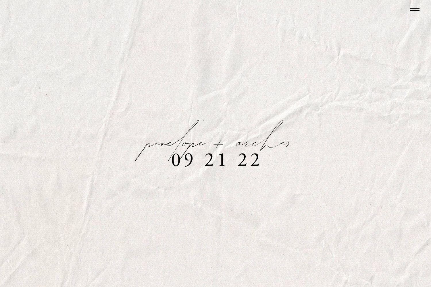 Penelope Wedding Website