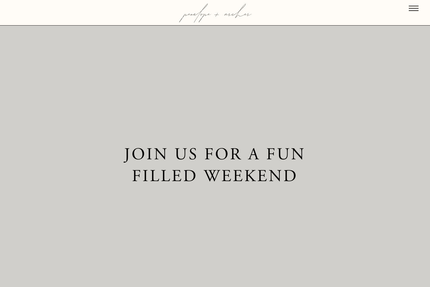 Penelope Wedding Website