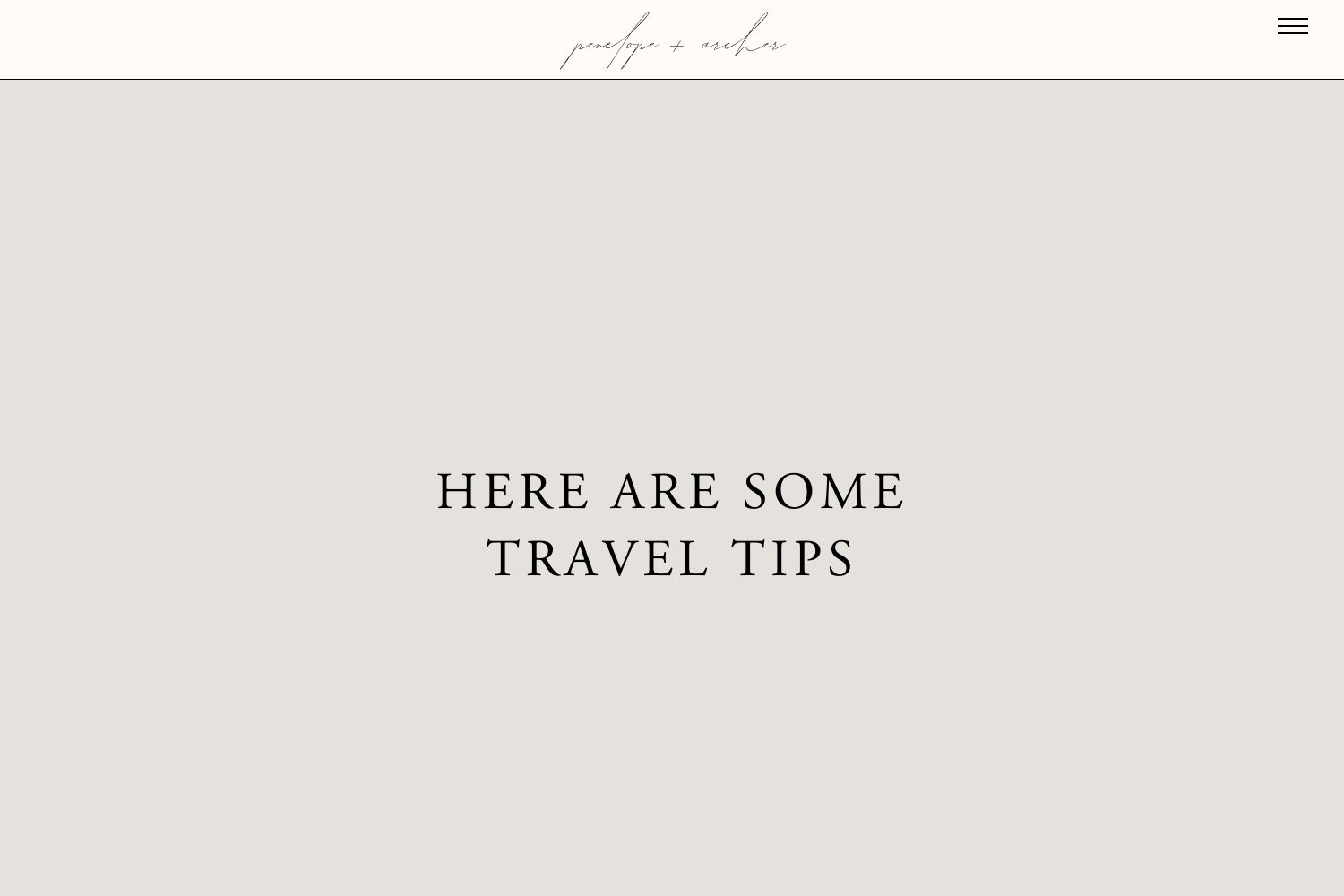 Penelope Wedding Website