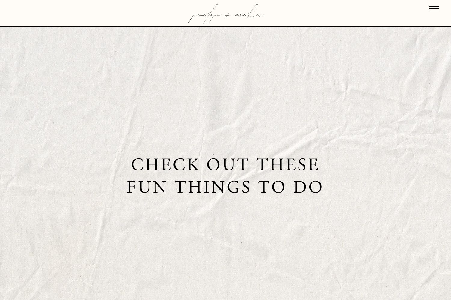 Penelope Wedding Website