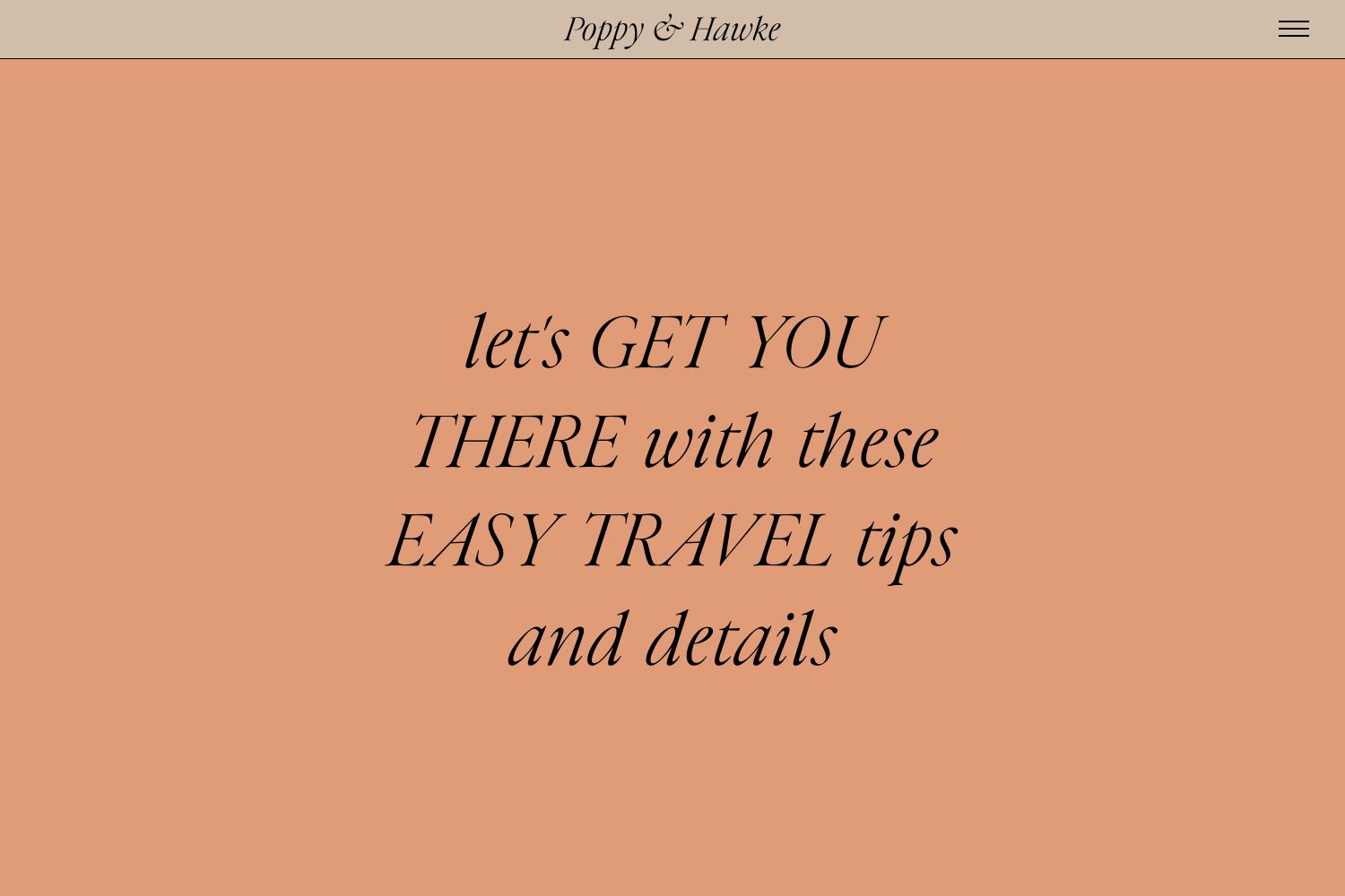 Poppy Wedding Website