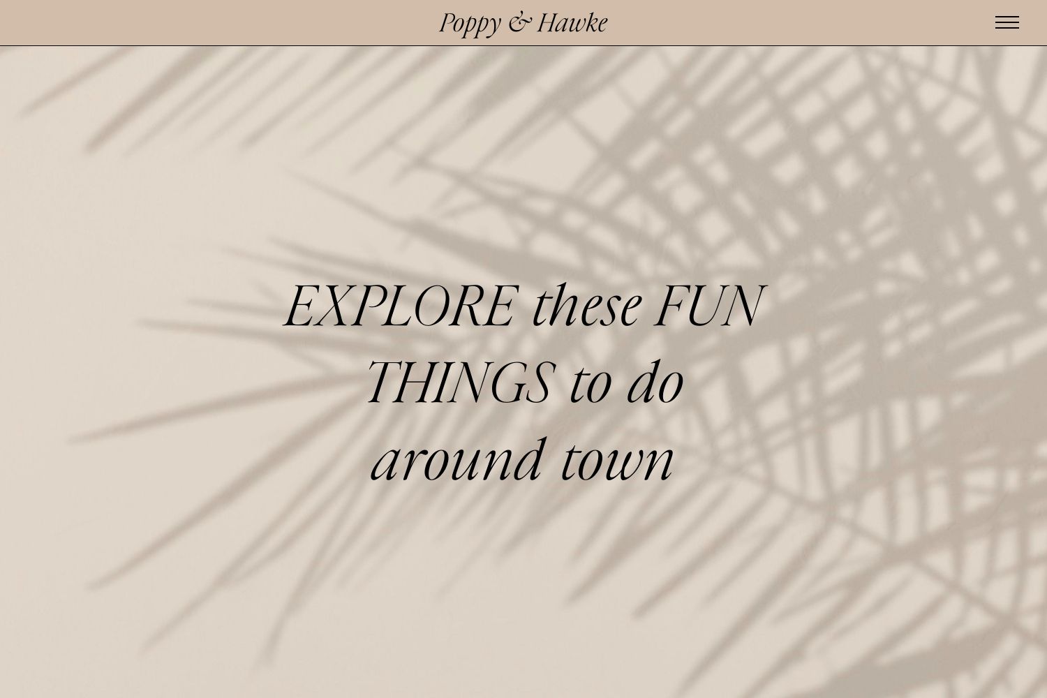 Poppy Wedding Website