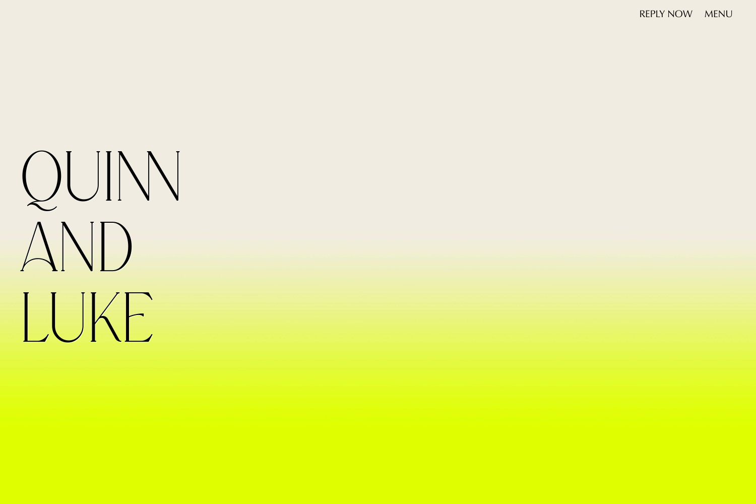 Quinn Wedding Website