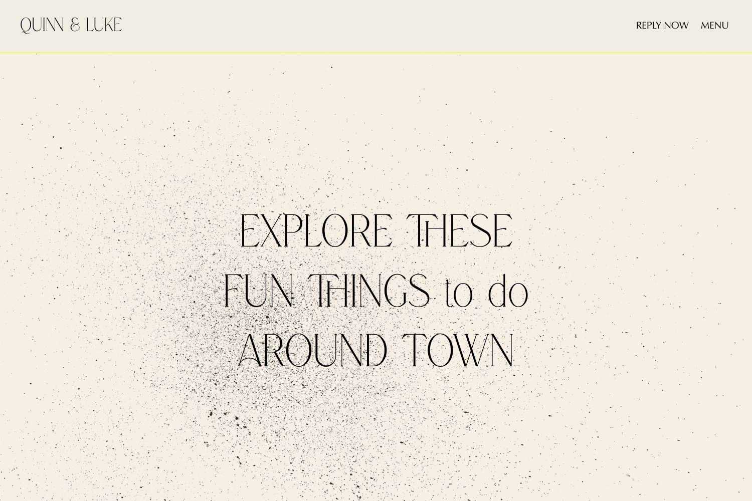 Quinn Wedding Website