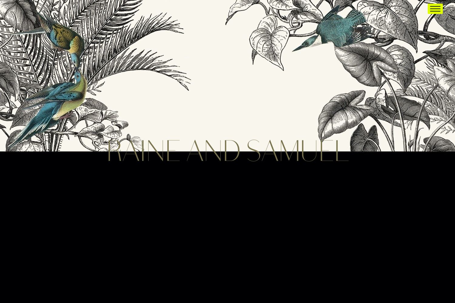 Raine Wedding Website