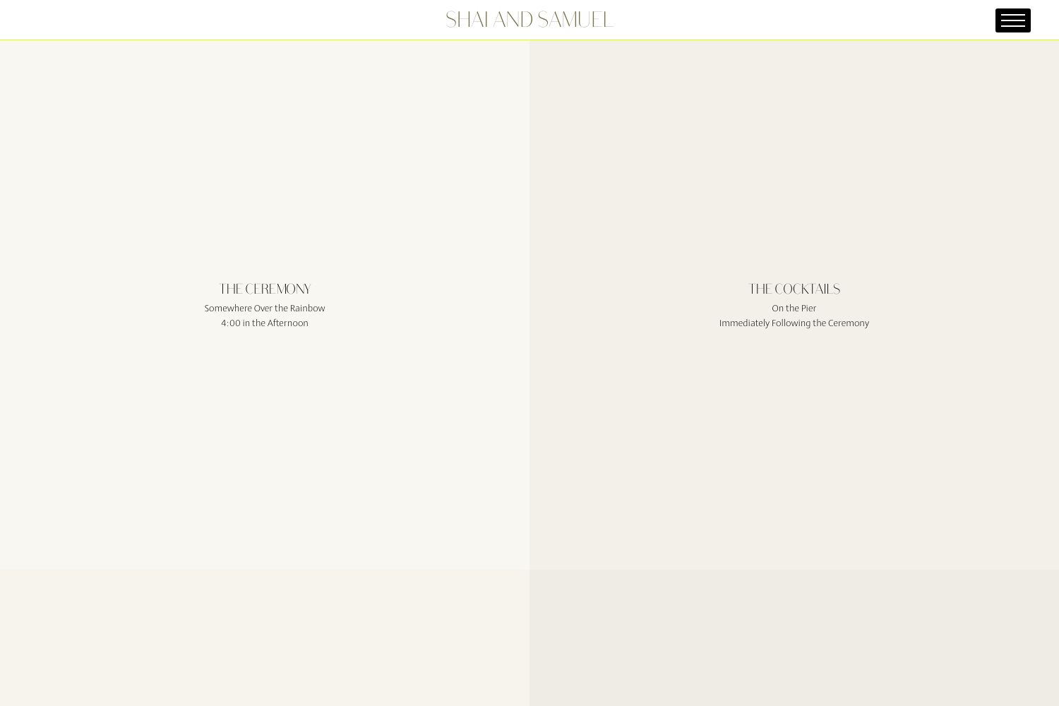 Raine Wedding Website