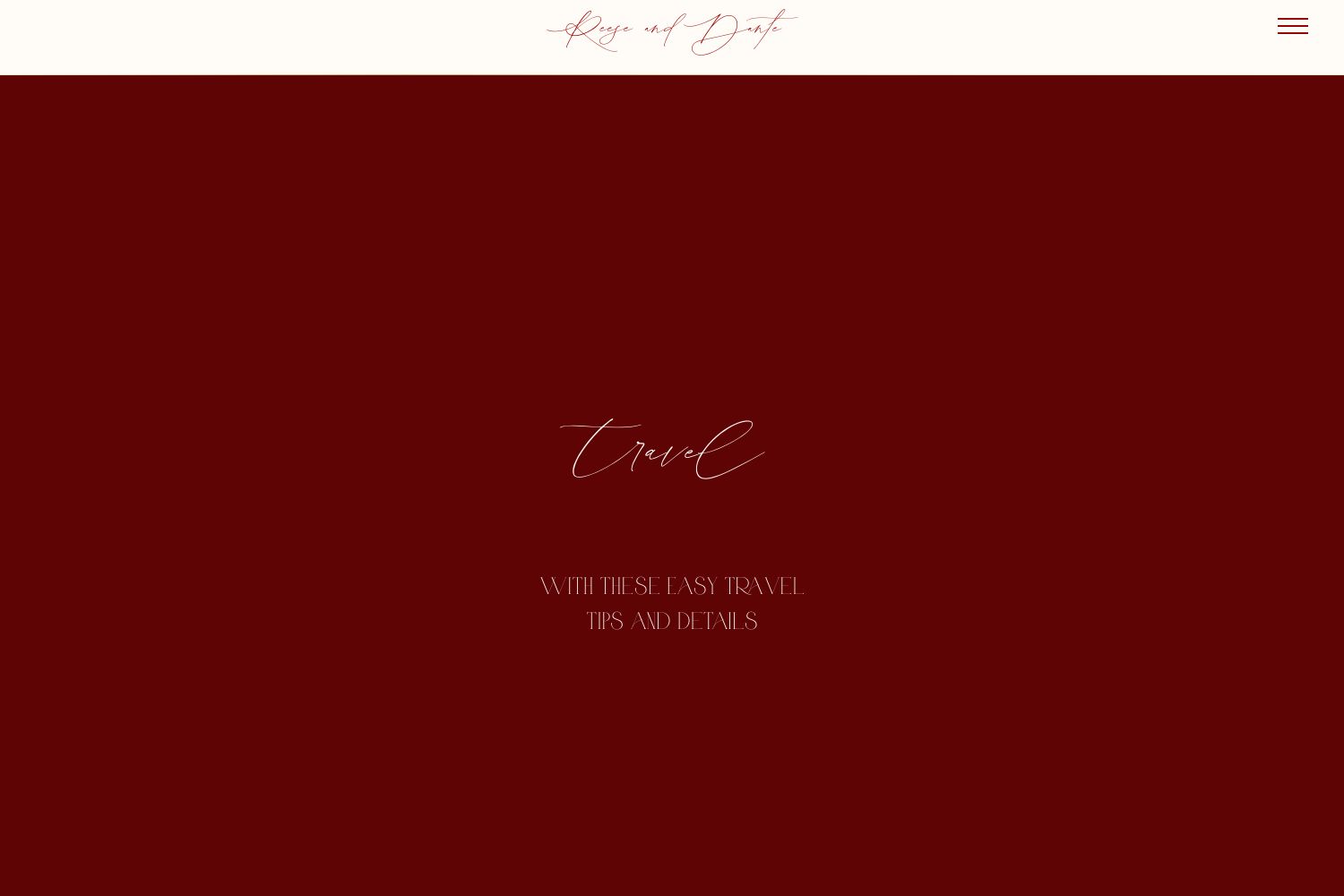 Reese Wedding Website
