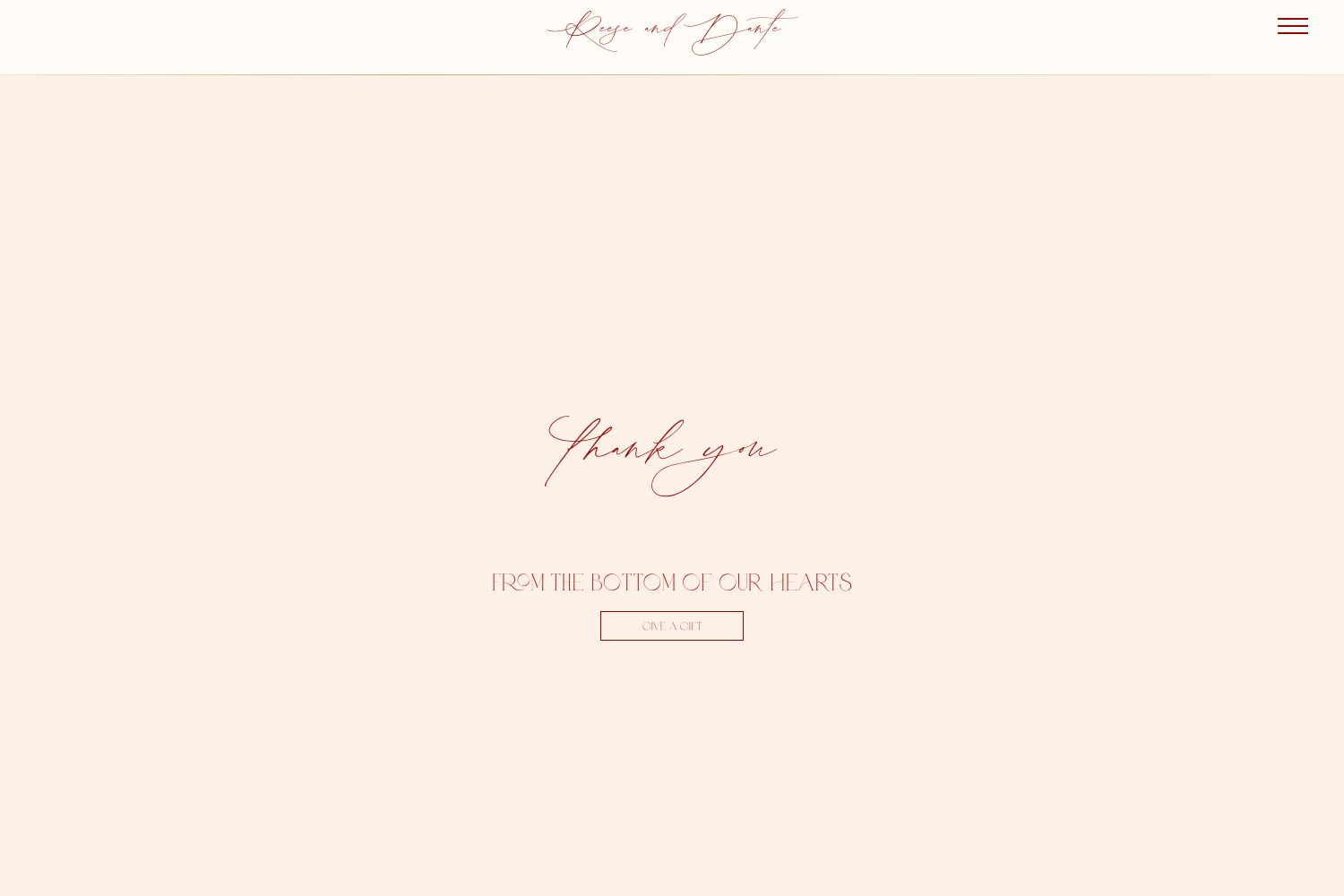 Reese Wedding Website