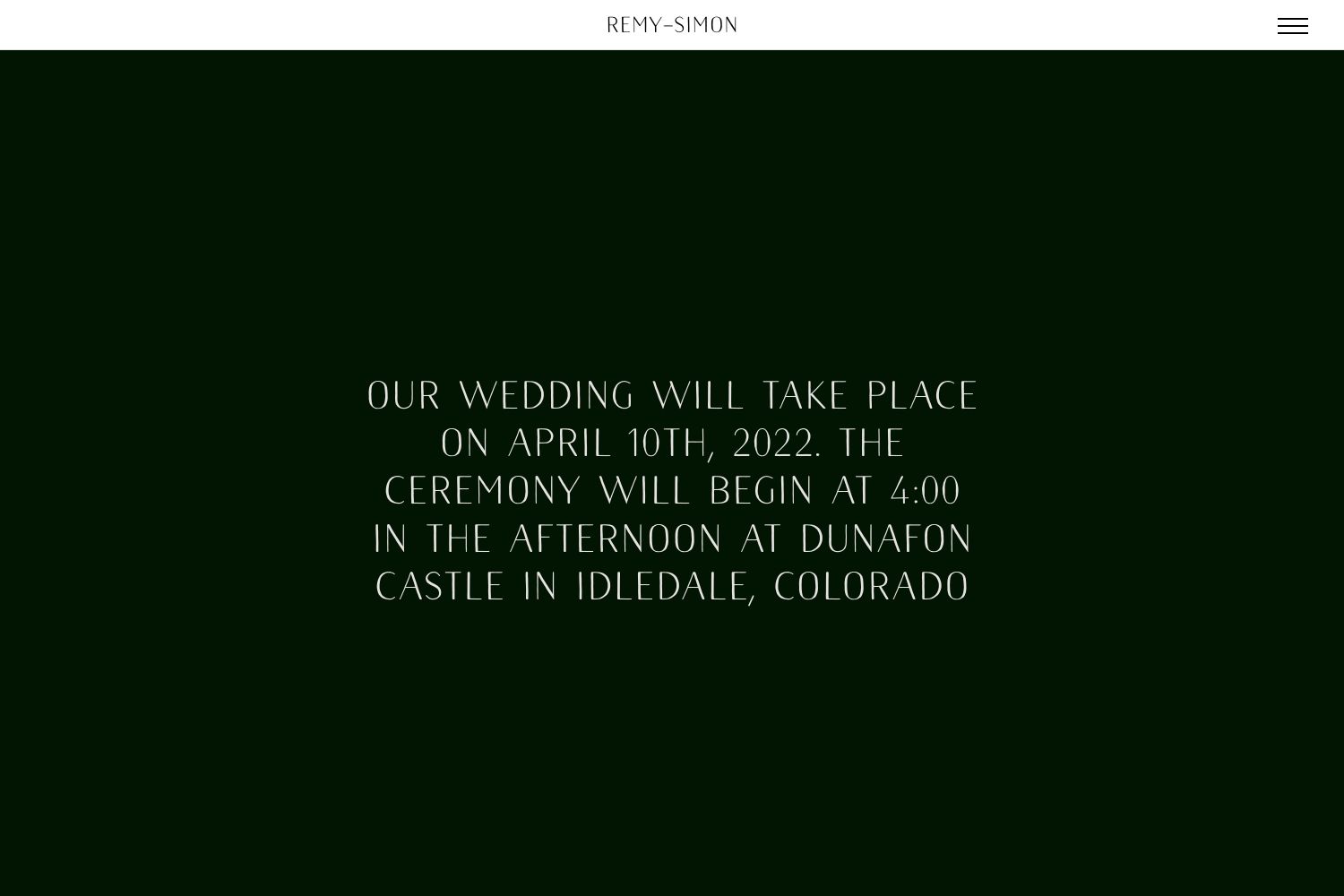 Remy Wedding Website