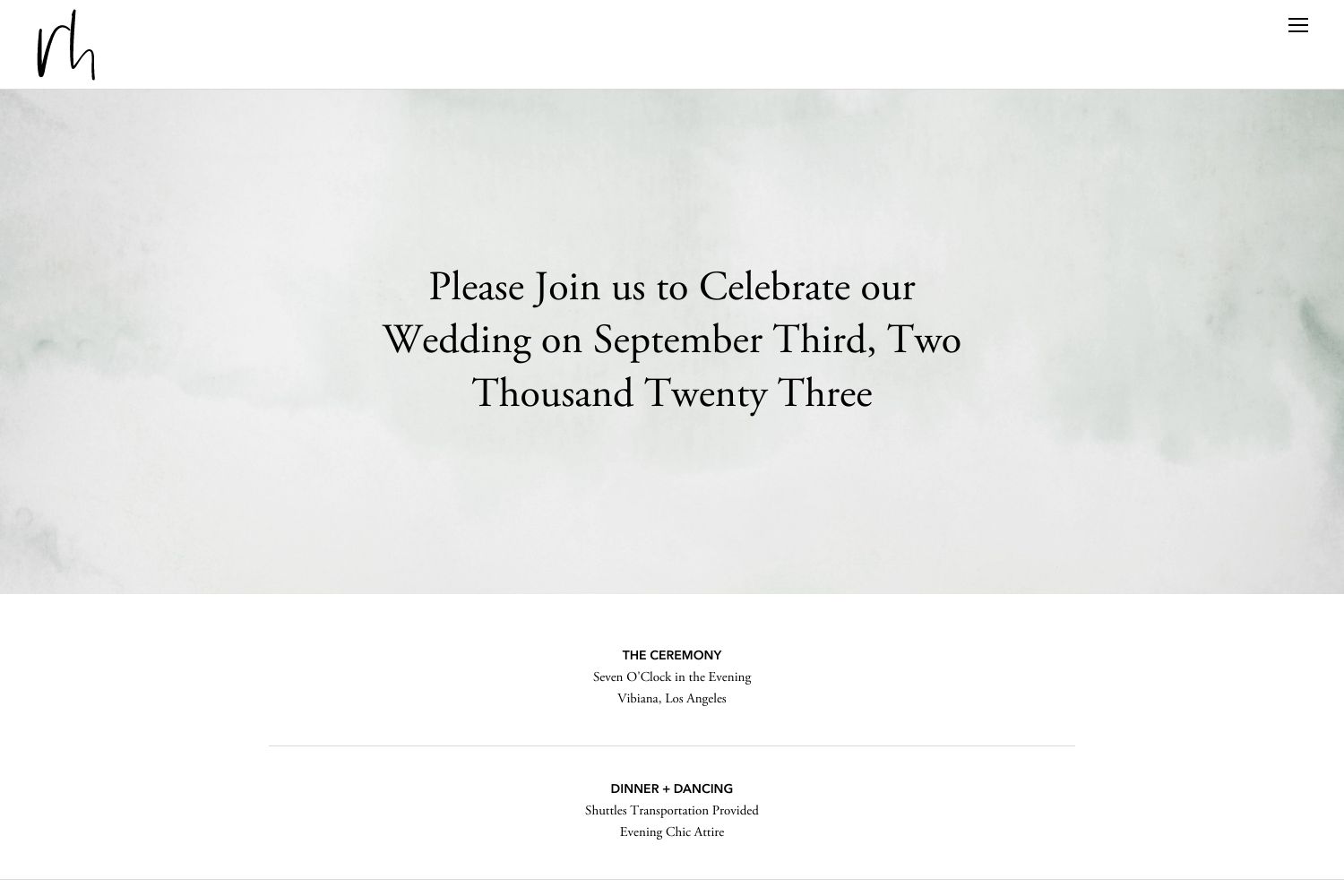 Riley Wedding Website