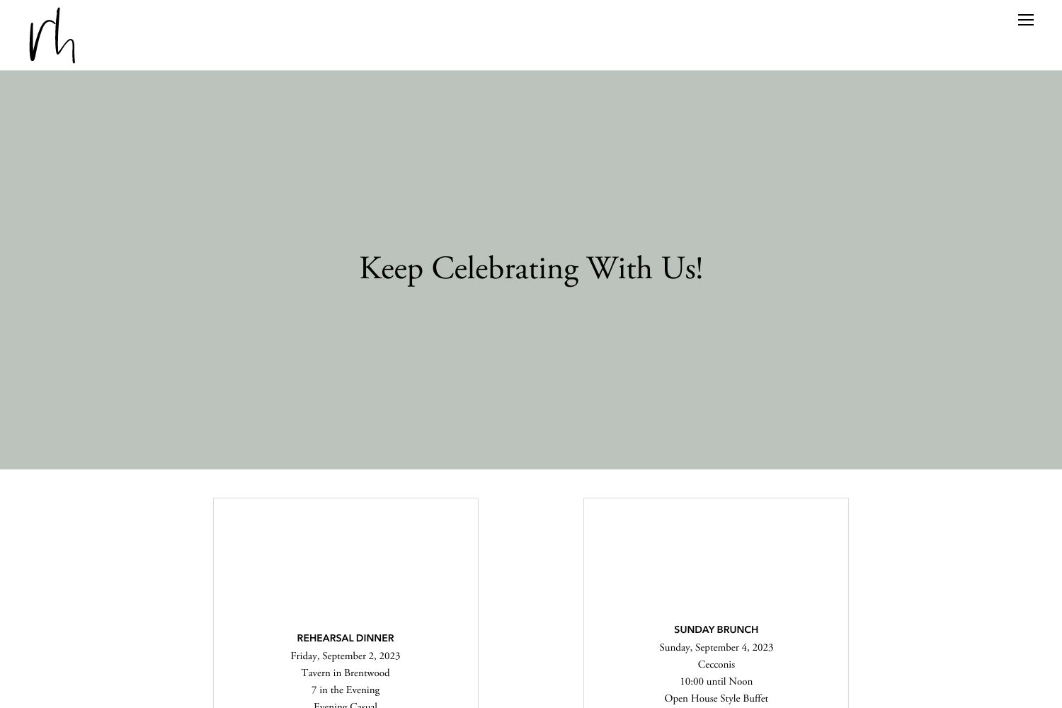 Riley Wedding Website