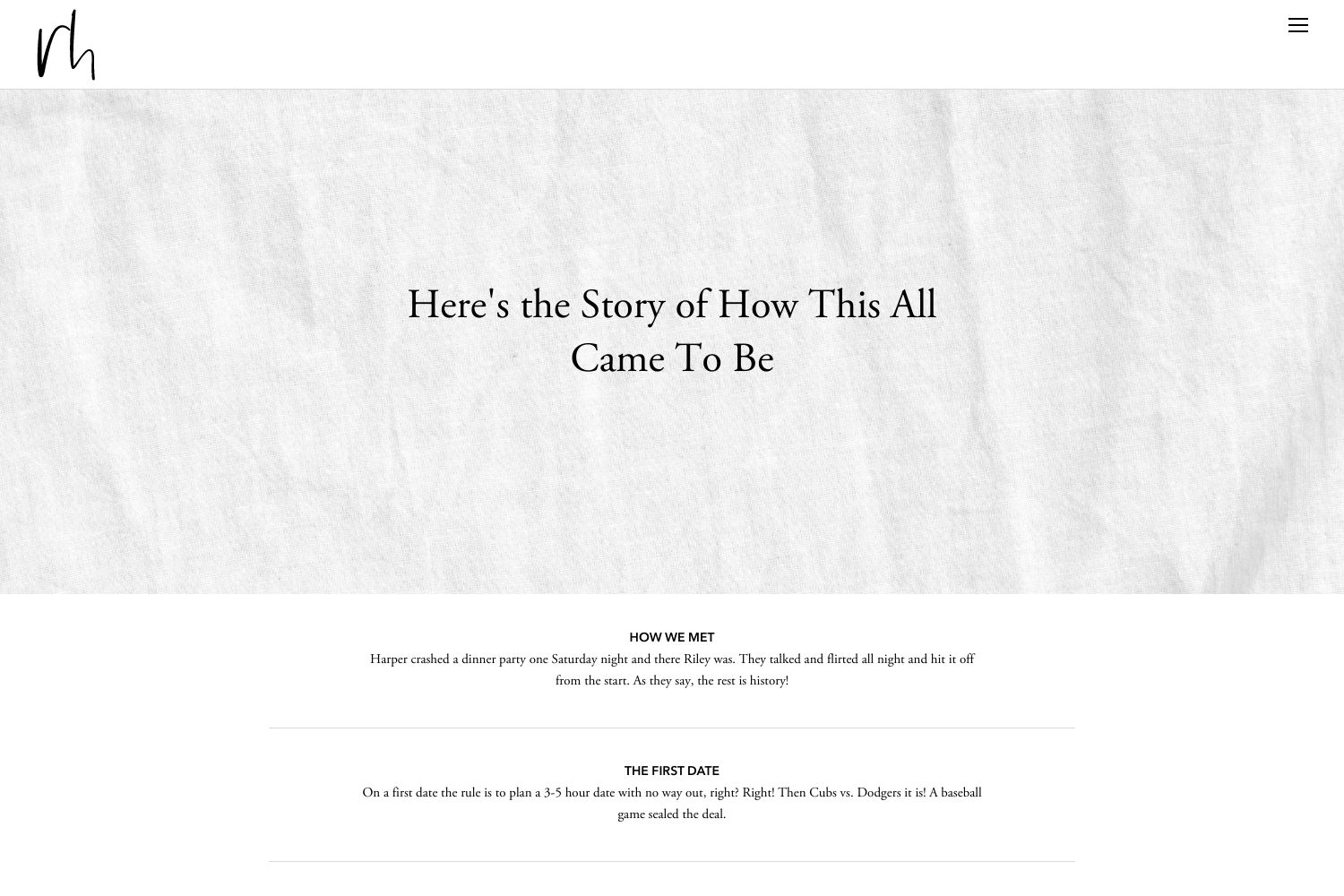 Riley Wedding Website