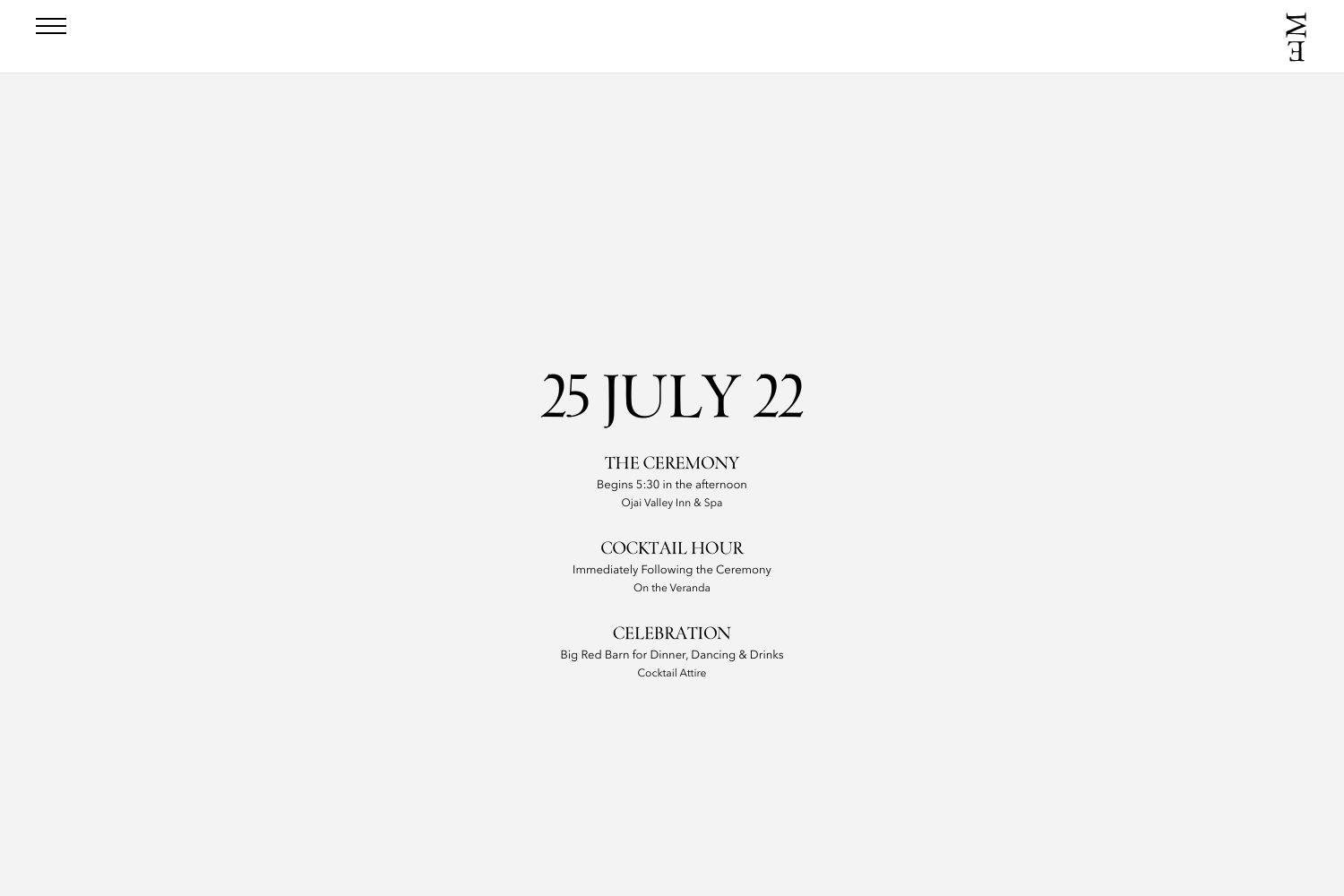 Rivera Wedding Website