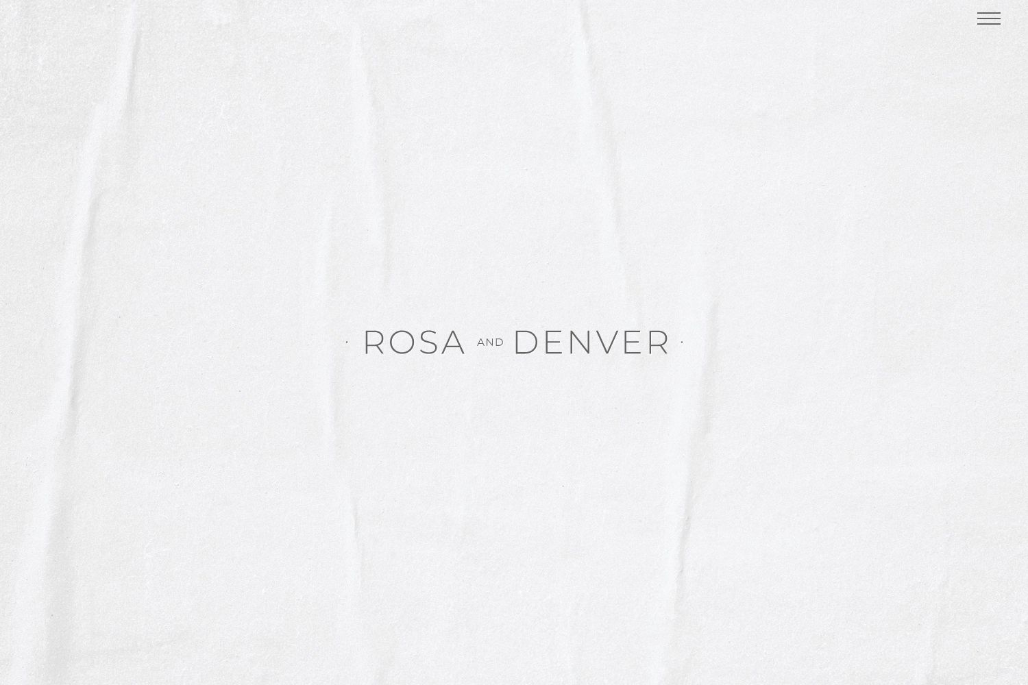 Rosa Wedding Website