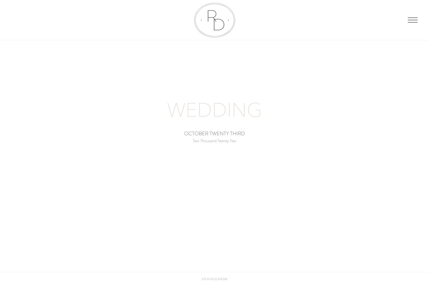 Rosa Wedding Website