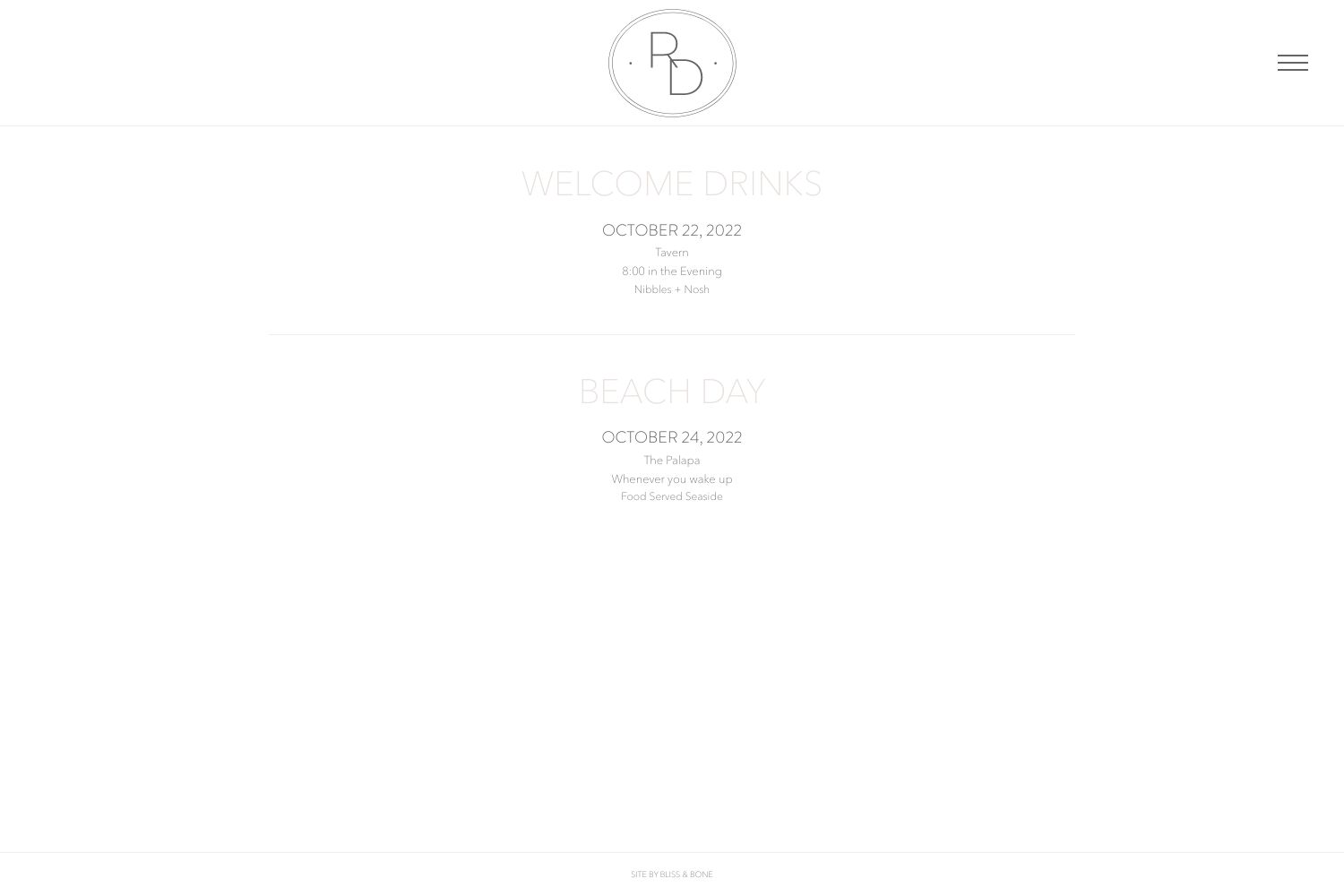 Rosa Wedding Website