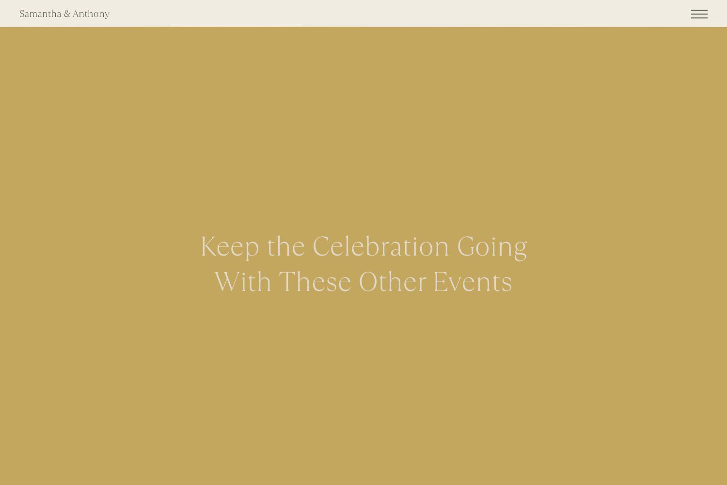 Samantha Wedding Website