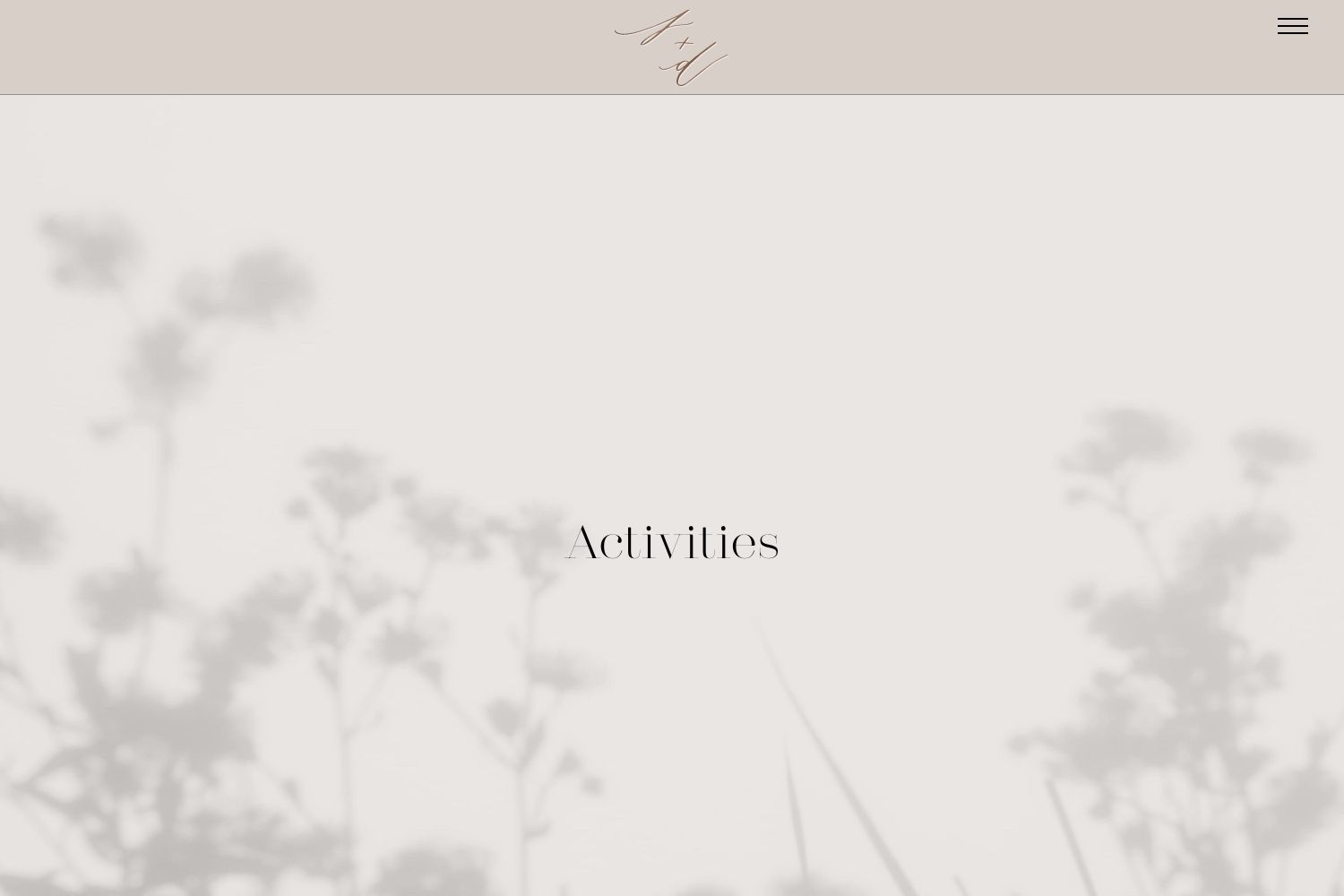 Serena Wedding Website