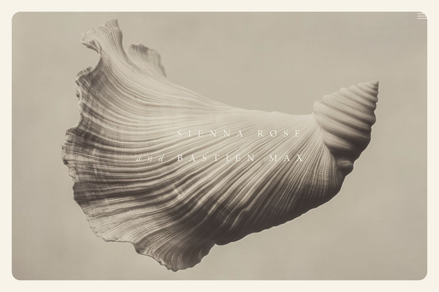 Sienna Wedding Website