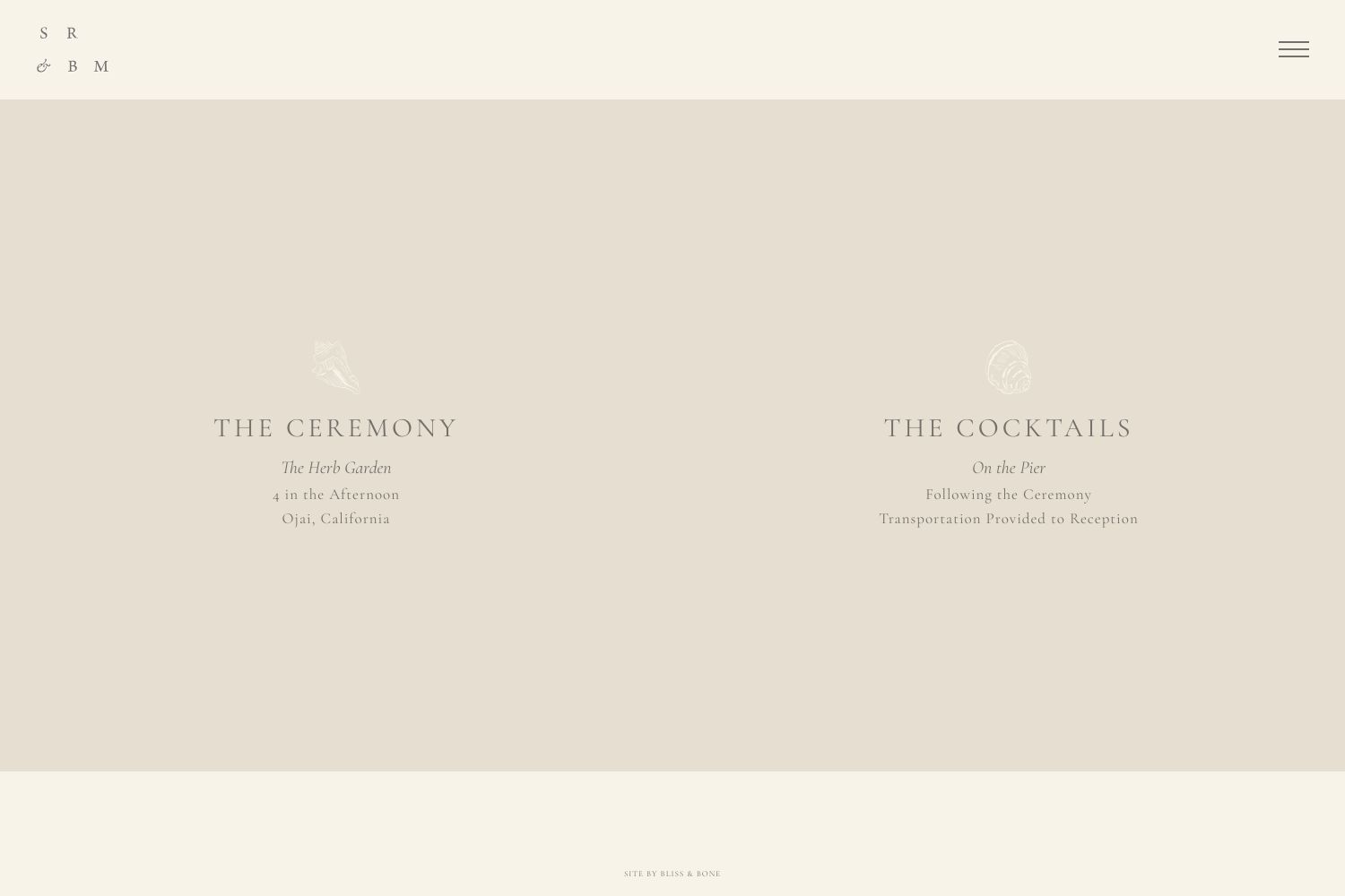 Sienna Wedding Website