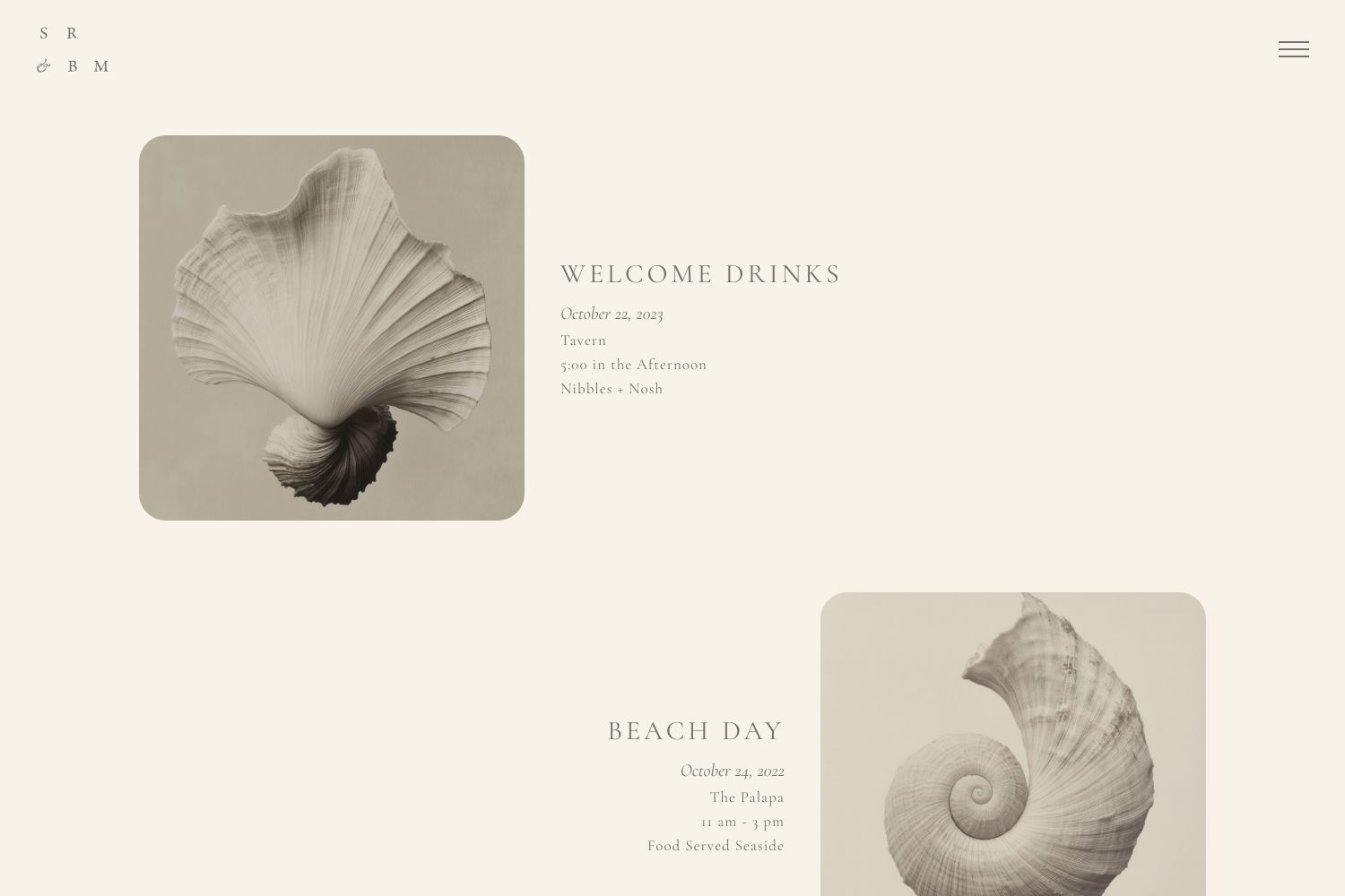 Sienna Wedding Website