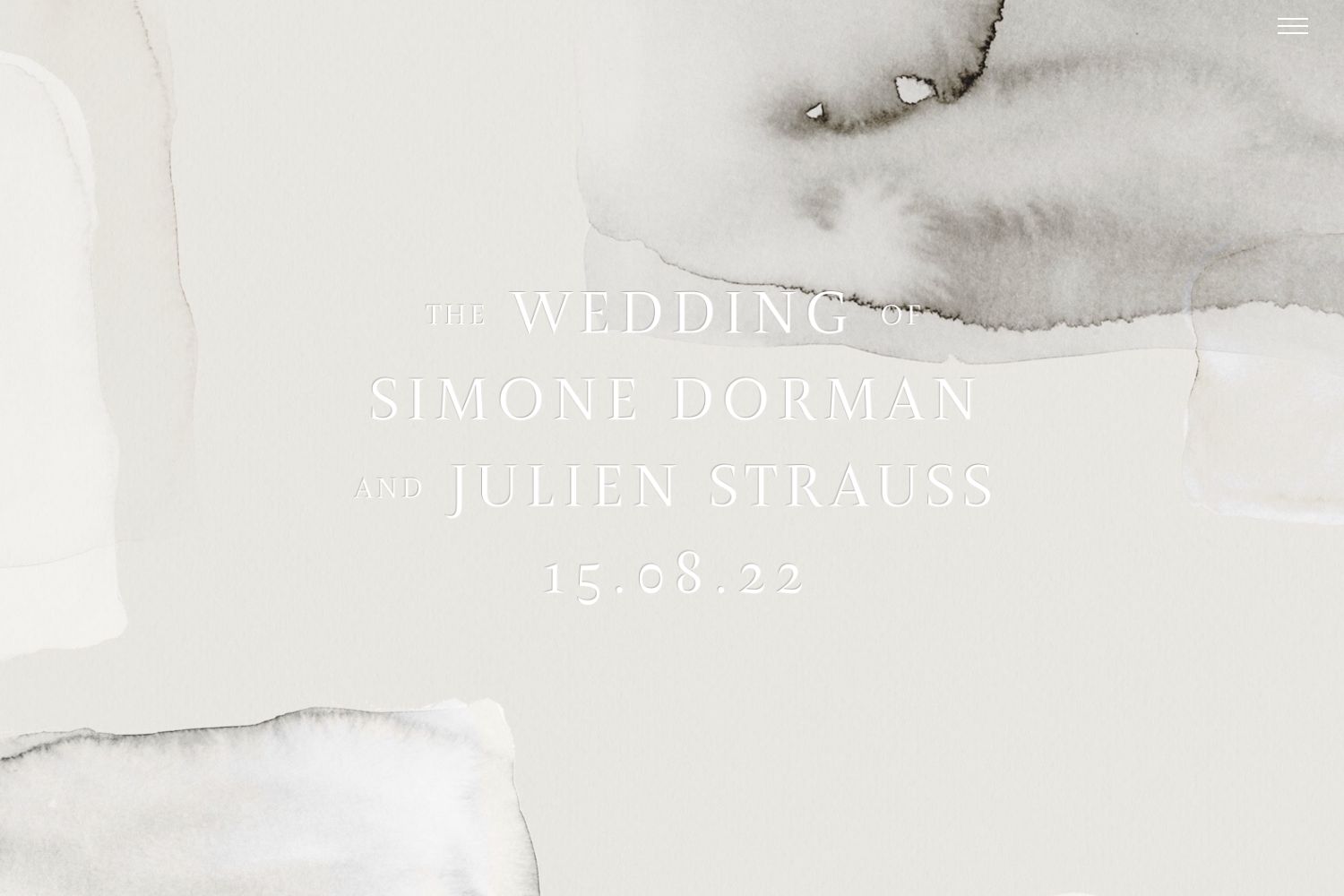 Simone Wedding Website