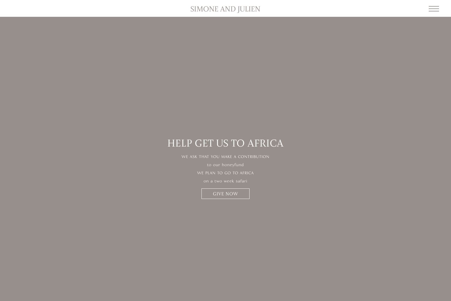 Simone Wedding Website