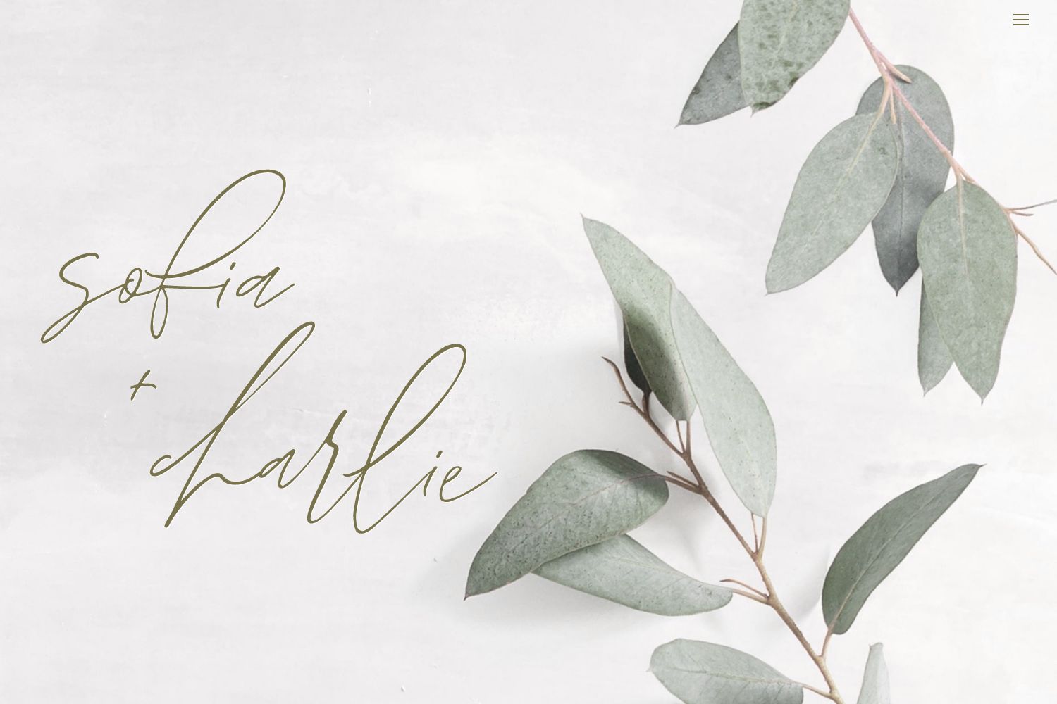 Sofia Wedding Website