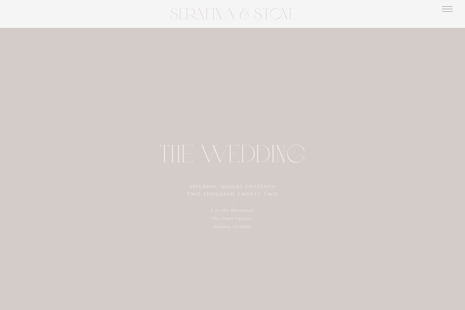 Stone Wedding Website