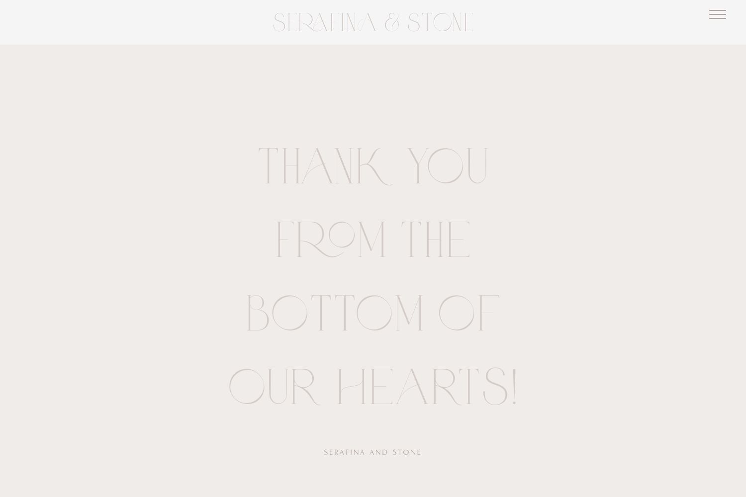 Stone Wedding Website