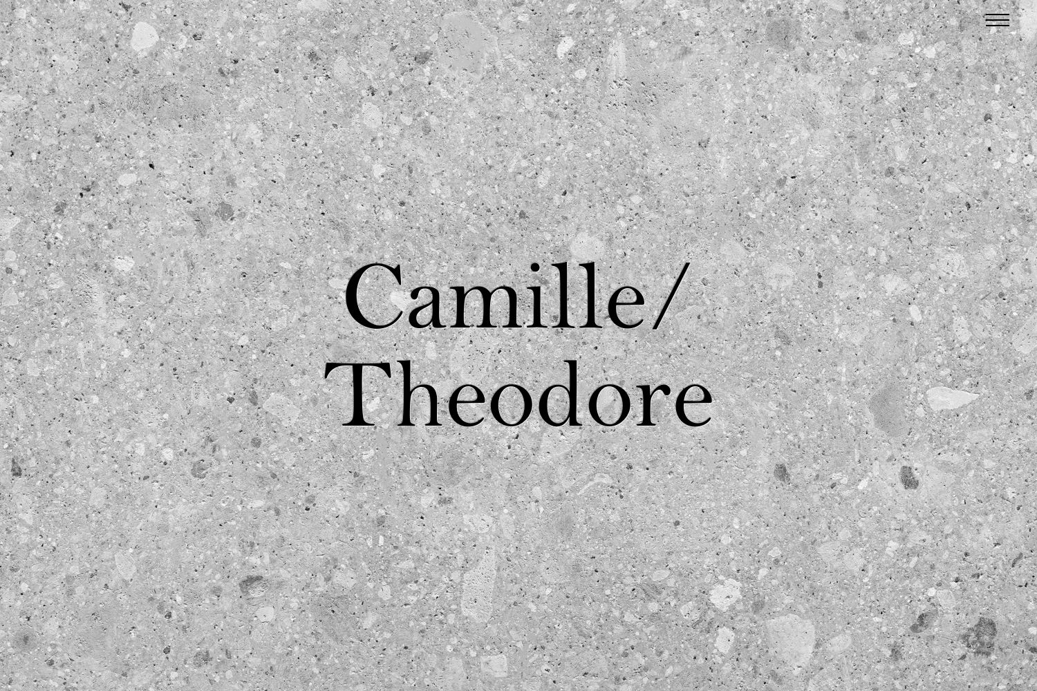 Theodore Wedding Website
